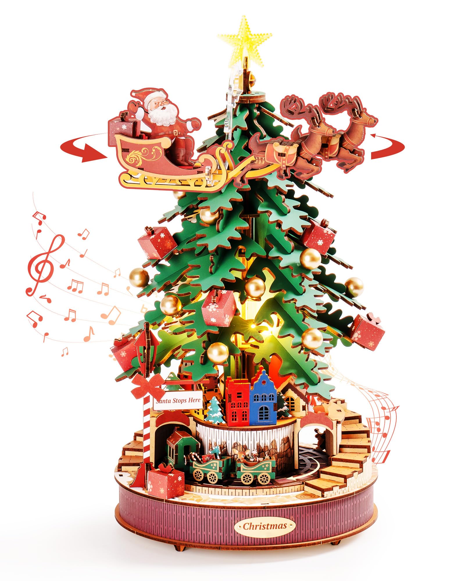Porte-Billets De Noël En Bois - Support Pour Cartes Cadeaux Ou Argent - Décoration Festive 17,8 X 8,9 Cm - Cadeau Pour Famille, Amis