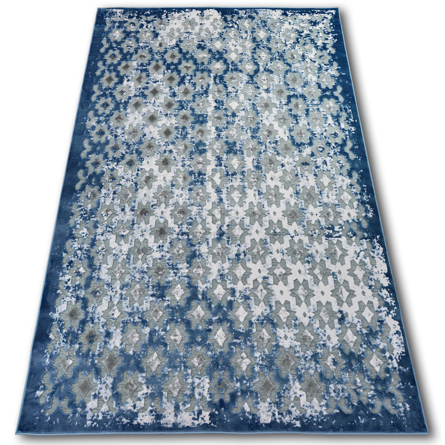 Dywan AKRYL YAZZ 7006 ORIENT szary/niebieski/kość słoniowa 160x220 cm