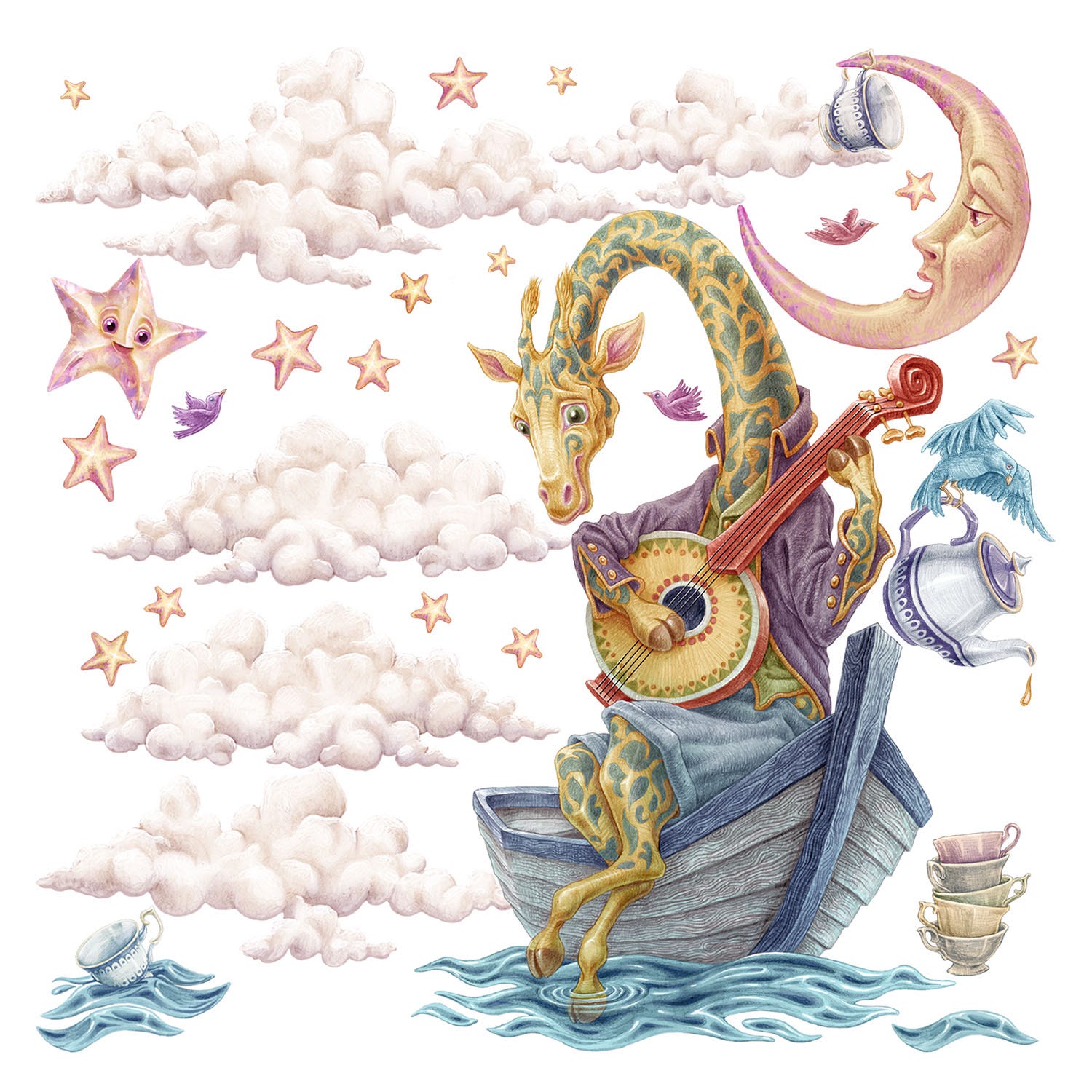 Set di adesivi murali per la cameretta dei bambini | Coniglietti e palloncino | 80x113 cm | Leroy Merlin Set di adesivi murali per la cameretta dei bambini | Coniglietti e palloncino | 80x113 cm | Leroy Merlin