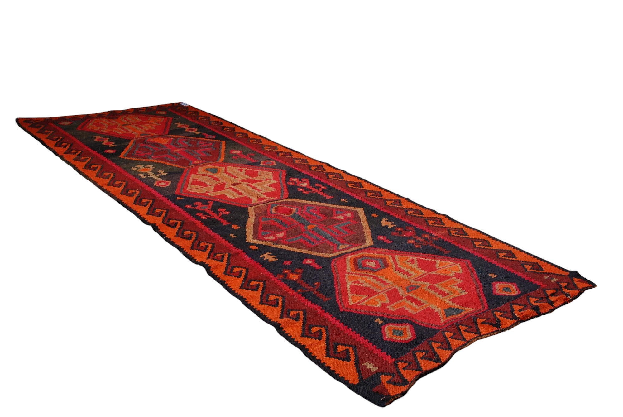 Oryginalny ręcznie robiony kilim - 360x140 cm (GalleriaFarah1970)