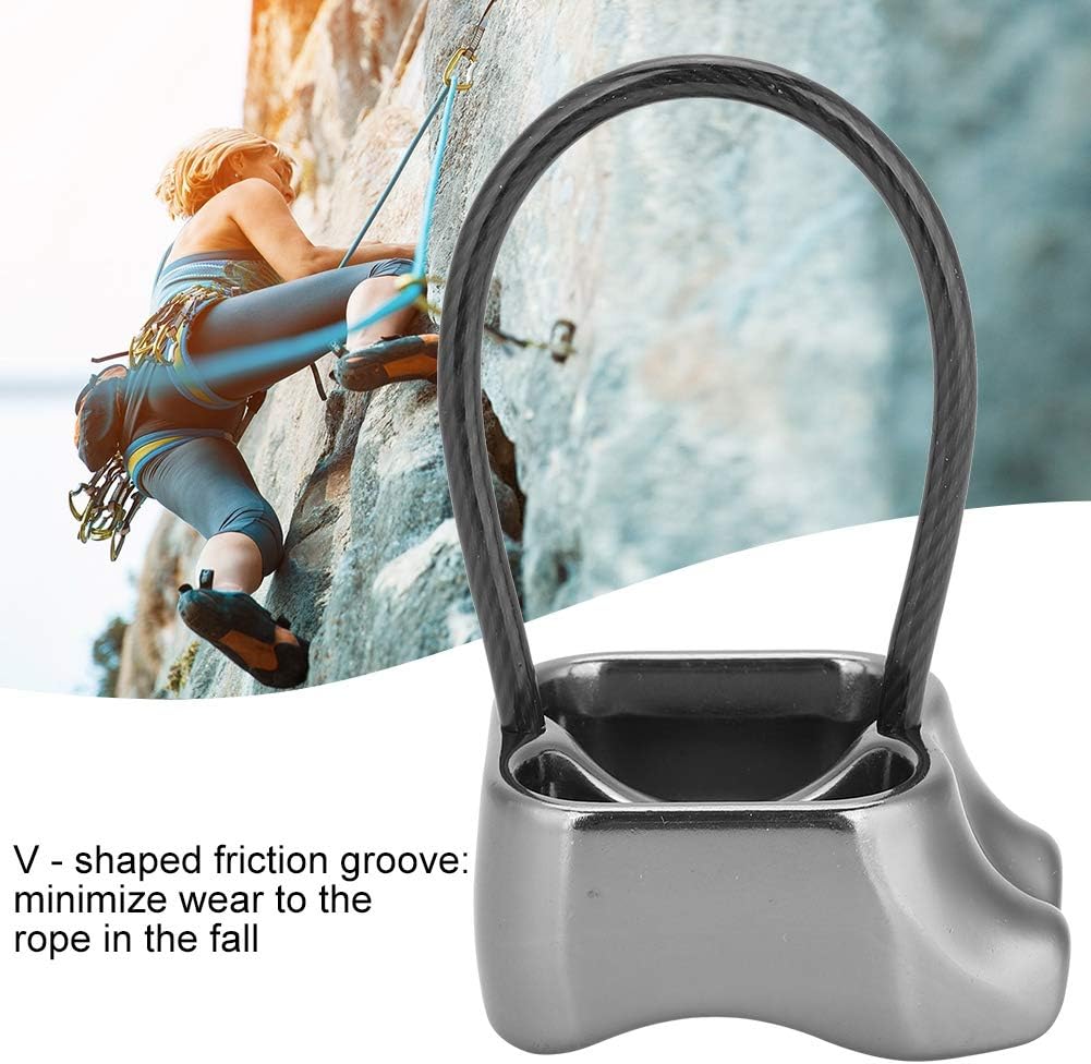 Descendeur D'escalade En Alliage Aluminium - Pour Rappel, 1 Ou 2 Cordes - 65 G - 9,3 X 5,3 Cm