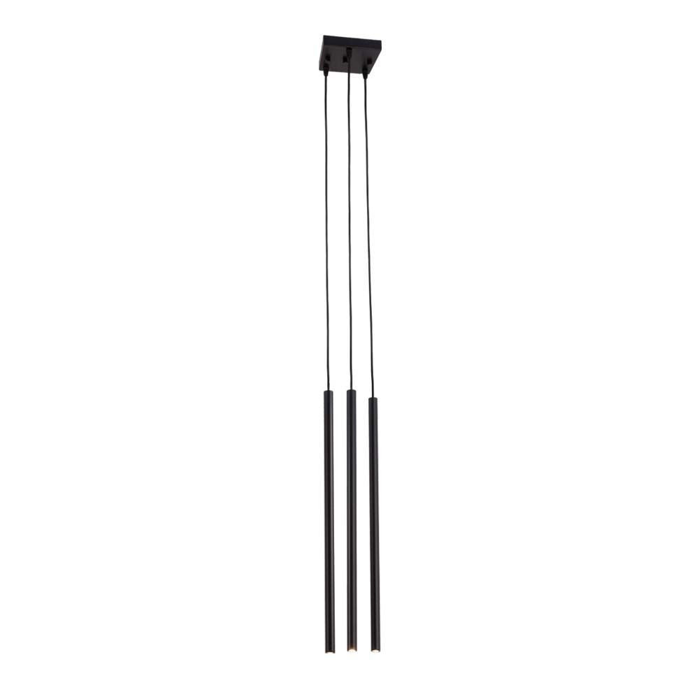 Lampa wisząca Kosame czarna 3xG9x2.5W minimalistyczna wym: 160 x 15 x 12 cm aluminium Shilo