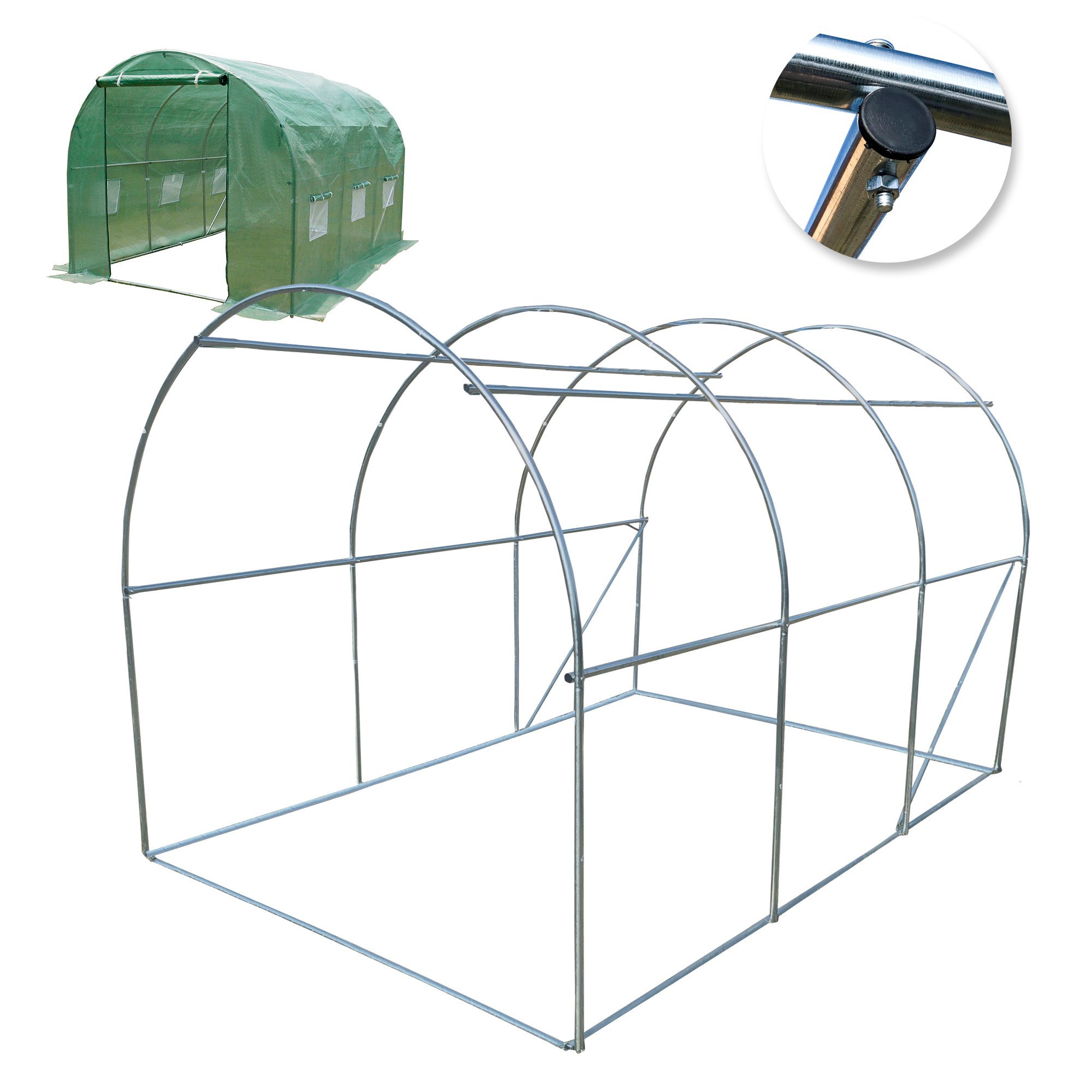 Stelaż do Tunelu Ogrodowego 4iq Group 2x4,5m 25mm