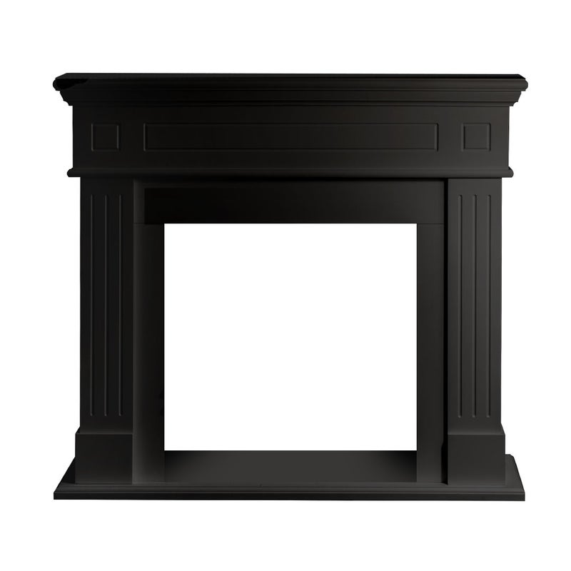 Rama kominka Cambridge Black Wood Cladding szer. 110xgł. 36xwys. 100 cm