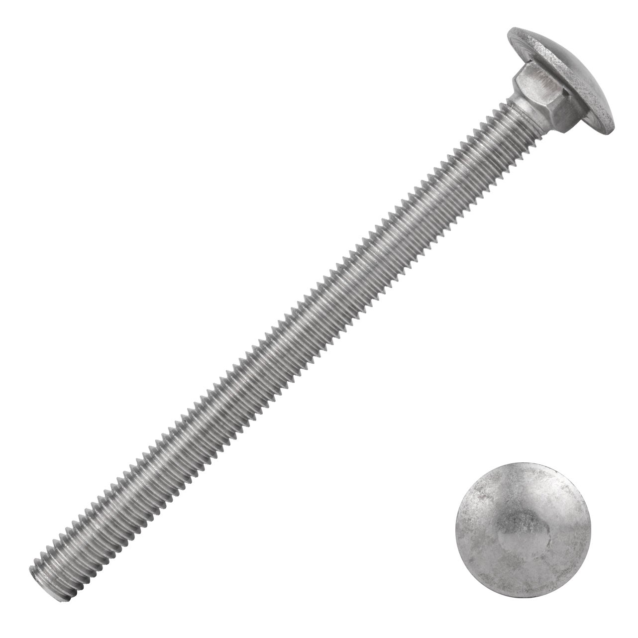 Bulloni Testa Bottone Cromati M8x1.25x16mm – Grado 8 – Made In USA (2 Pezzi)