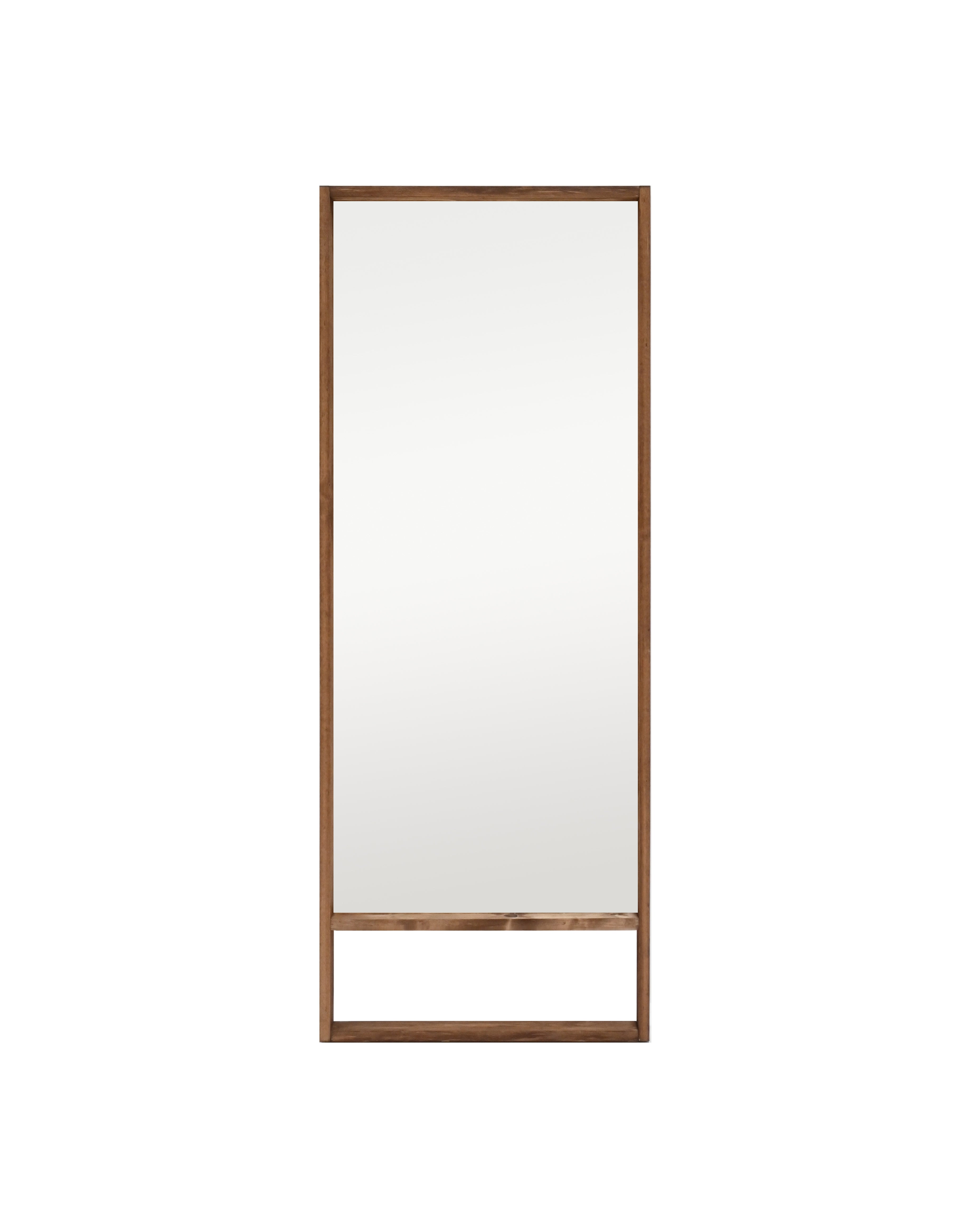 Miroir effet bois couleur marron vieilli 60x160cm Leroy Merlin