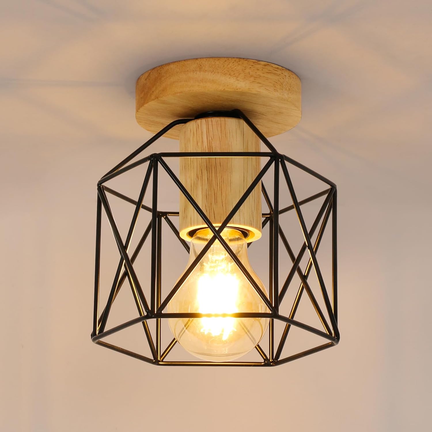 Plafoniera Metallo Nero Faretto 3 Fiamme Plafoniera Lampada A Gabbia Con Paralume A Traliccio Metallo 3x Prese E14 Dxh 36x20 Cm 53493982 Plafoniera Metallo Nero Faretto 3 Fiamme Plafoniera Lampada A Gabbia Con Paralume A Traliccio Metallo 3x Prese E14 Dxh 36x20 Cm 53493982