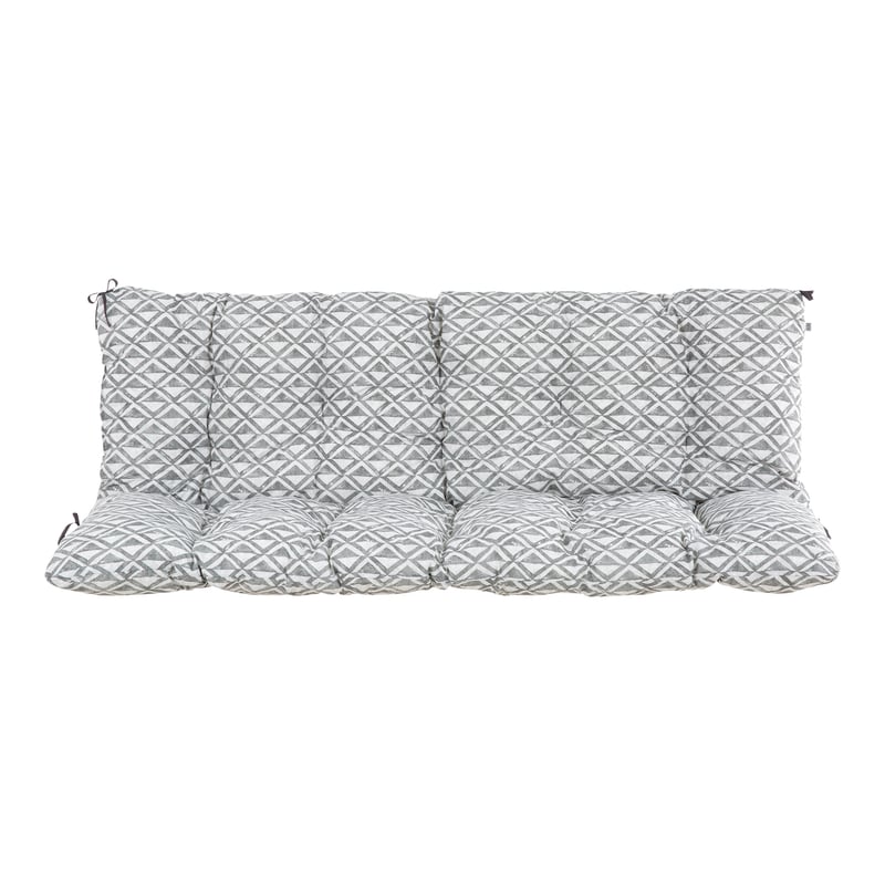 Poduszka na huśtawkę / ławkę 150 cm Frigiliana geometryczny jasnoszary PATIO