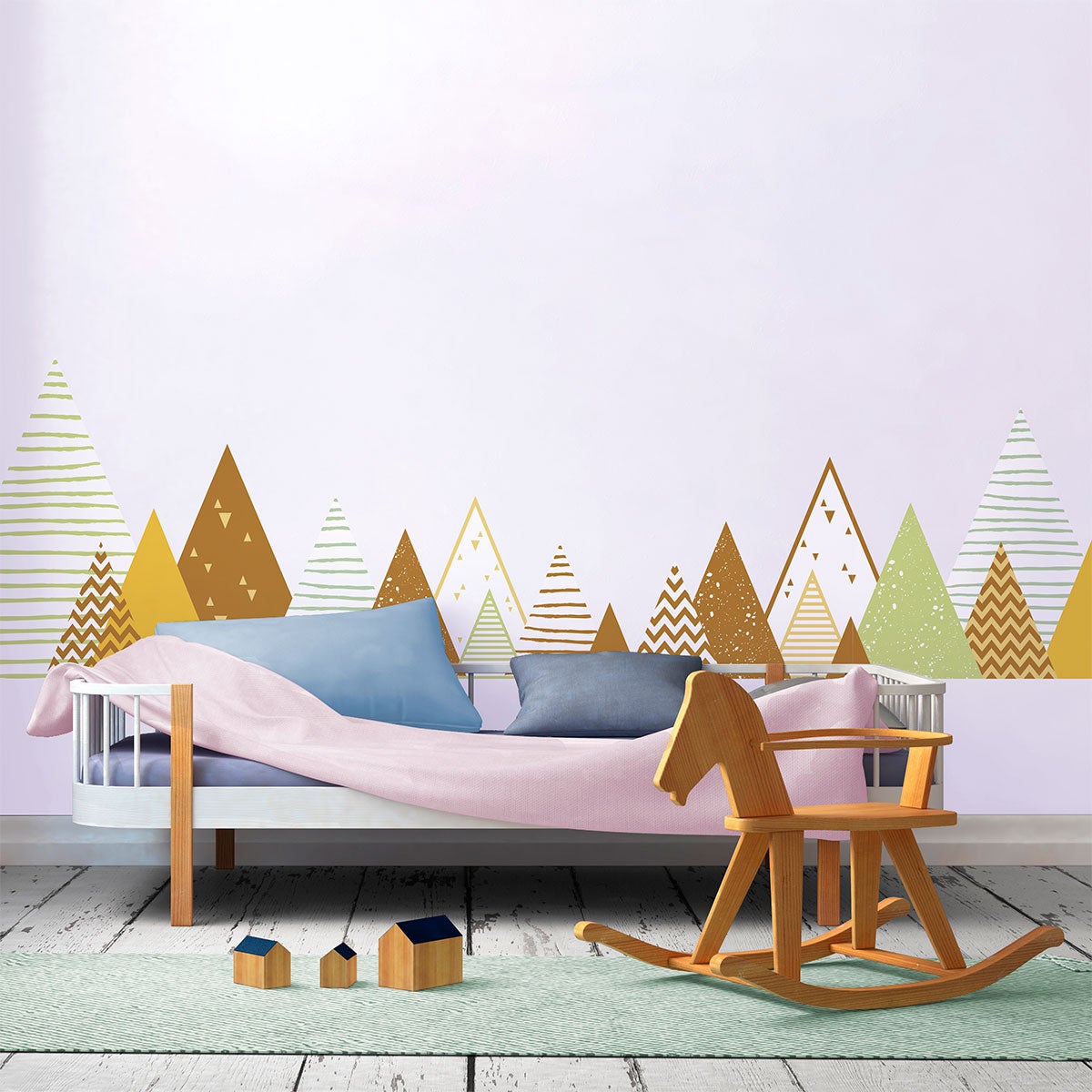 Stickers Muraux « Dream Big Little One » Avec Lune Et étoiles - 15 Pièces En Bois, Décoration Chambre Bébé Ou Enfant