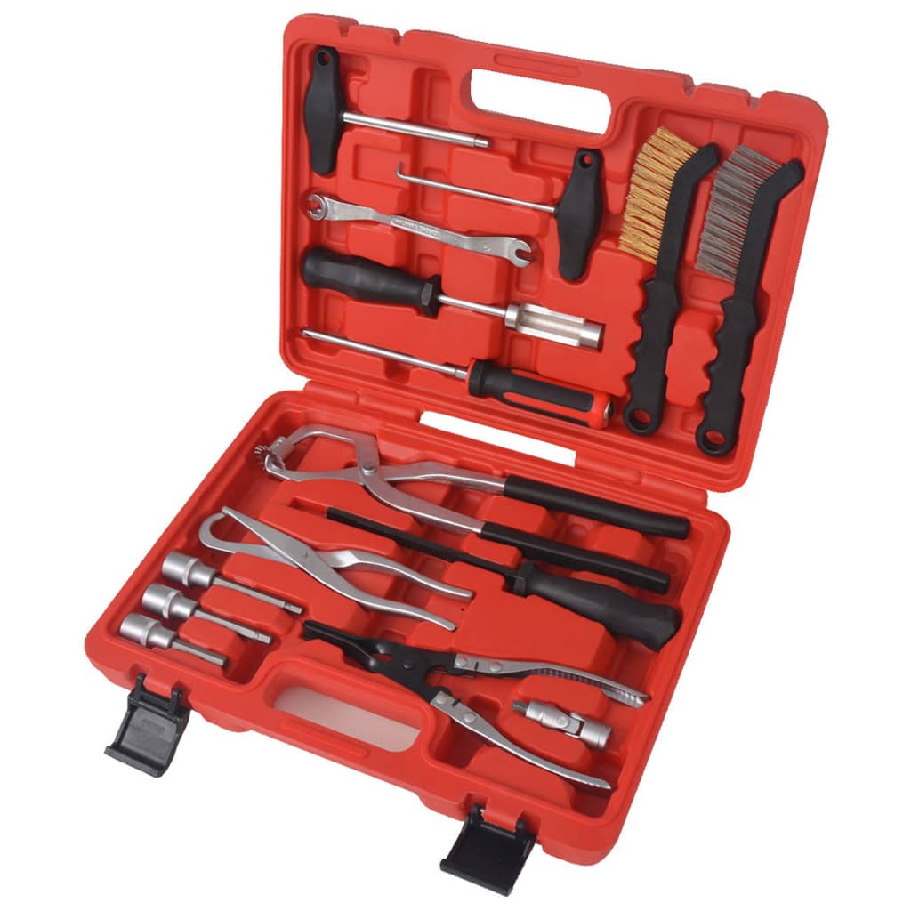 LED-pinze125 - - SET PINZE PROFESSIONALI PER ANELLI ELASTICI SEEGER LUNG