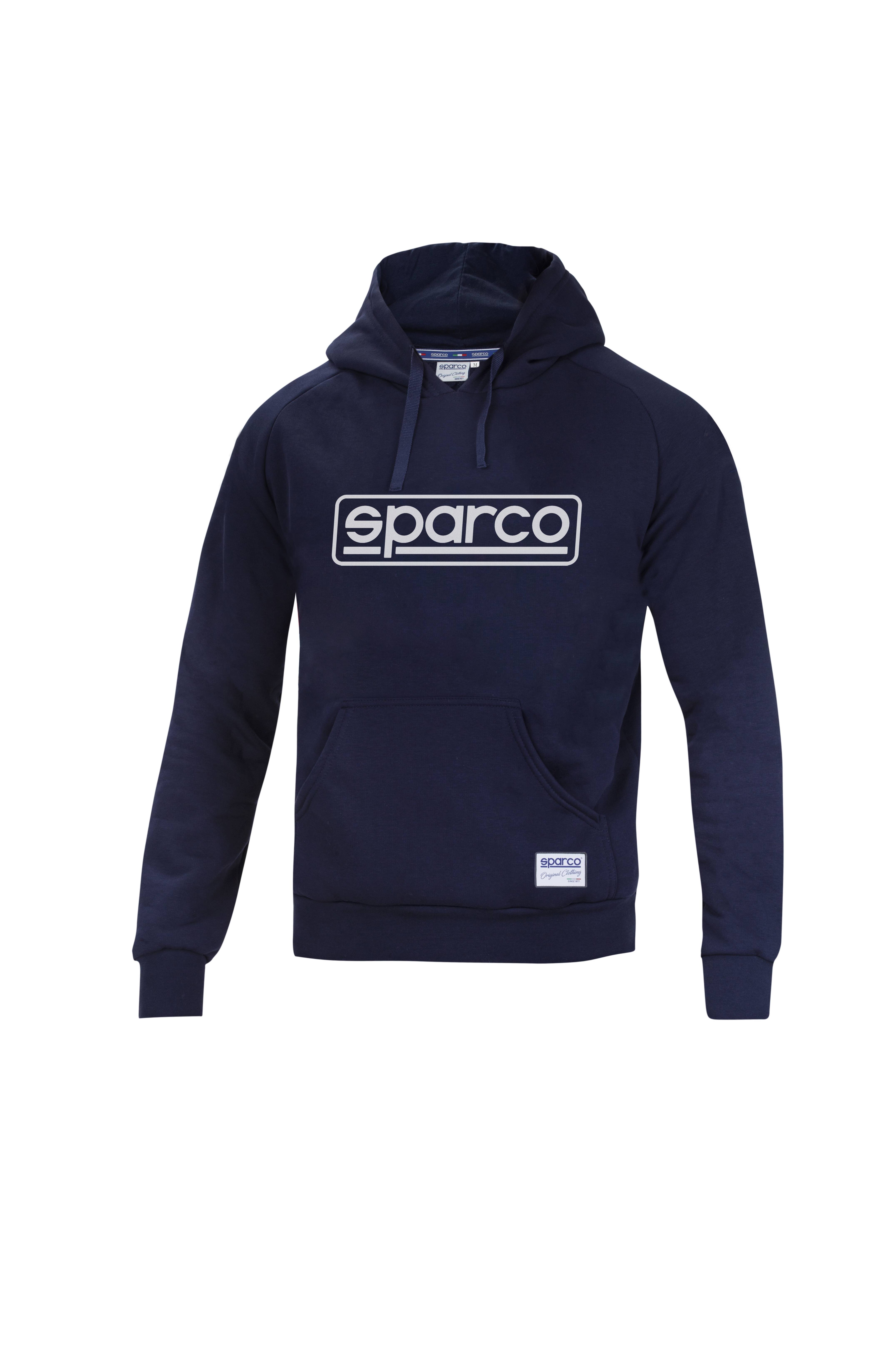 Sweat à Capuche Sparco Lancia Delta HF Bleu/Blanc | Boutique Officielle