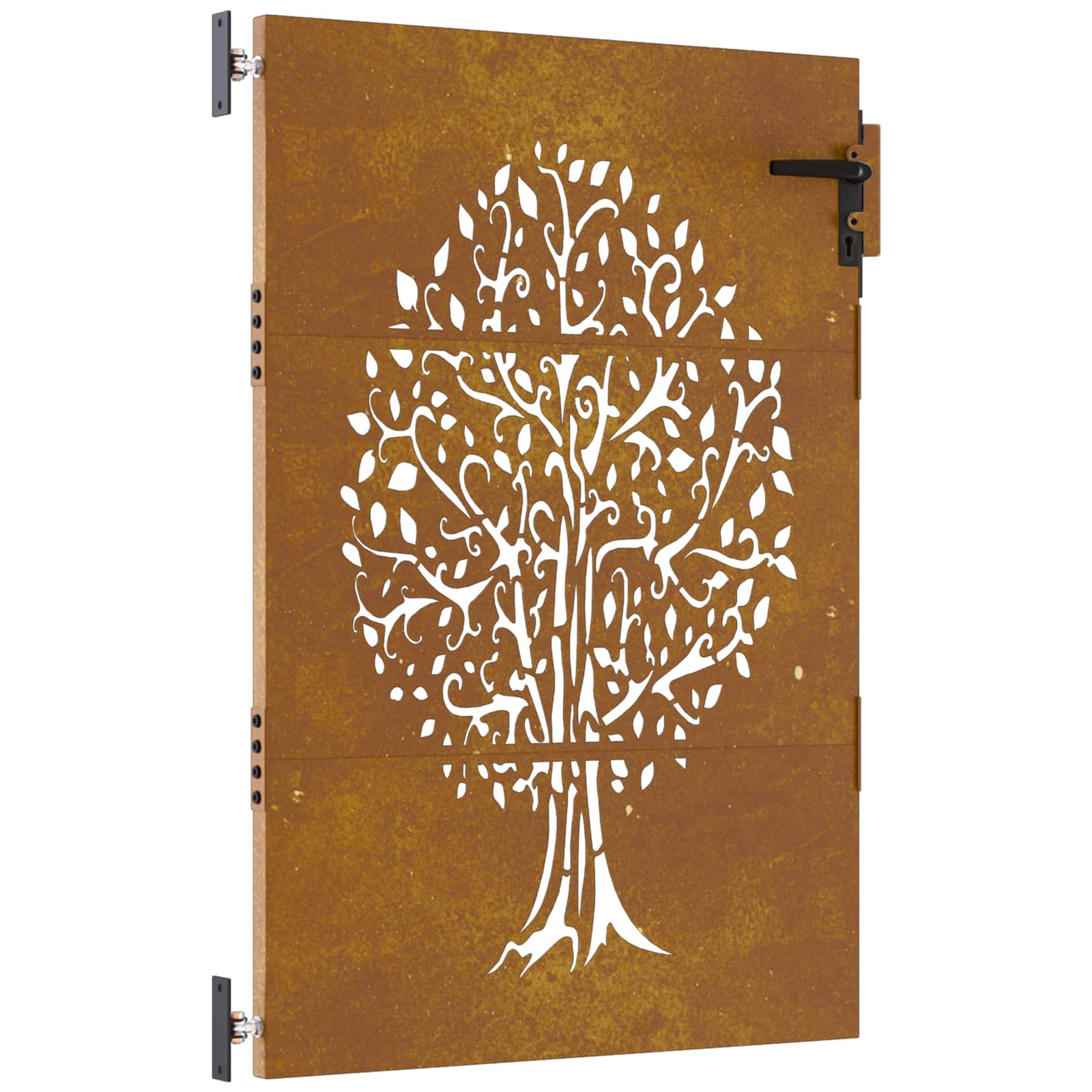 vidaXL Portail de jardin 85x150 cm acier corten conception de l'arbre - 2