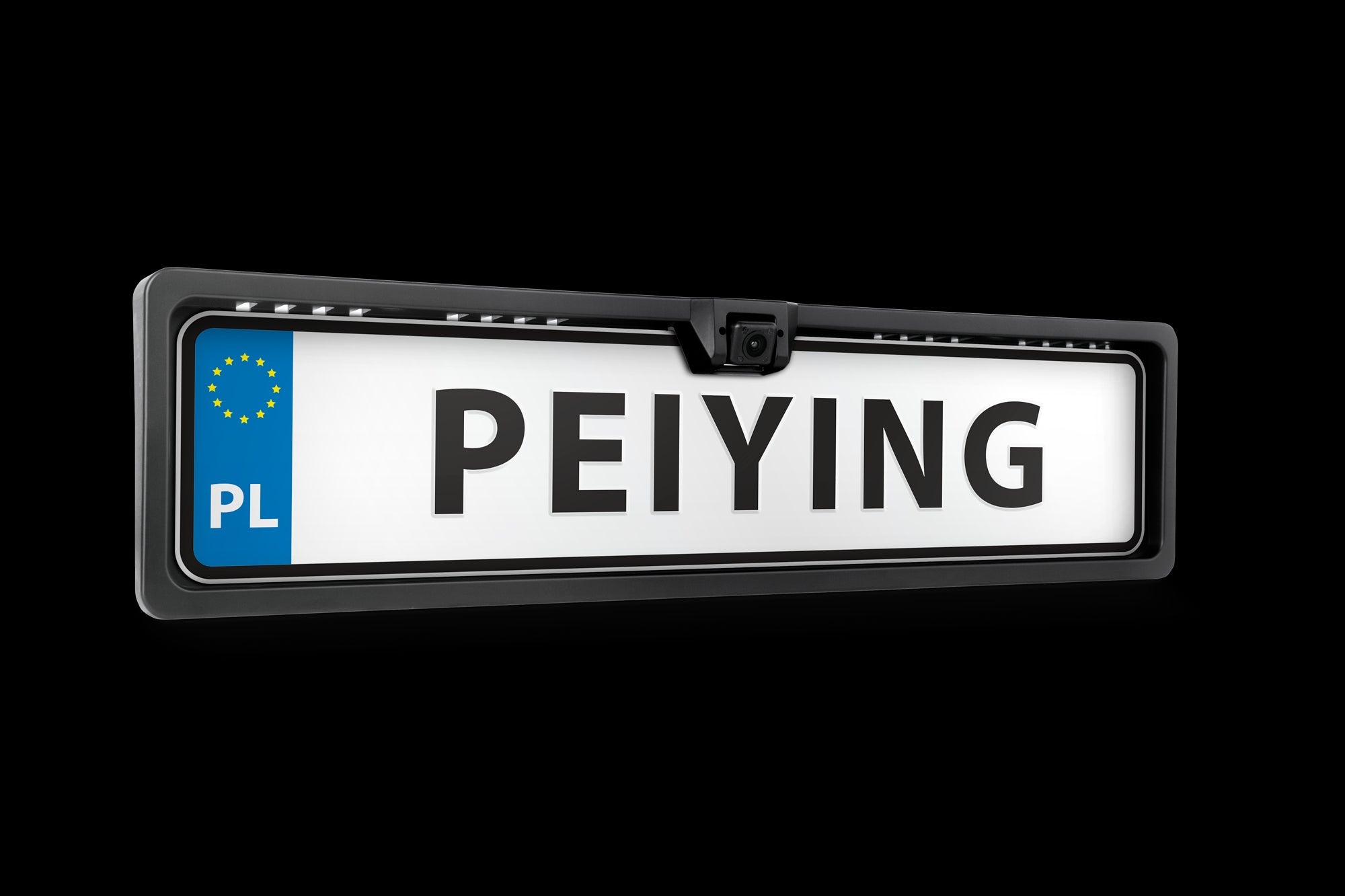 Caméra De Recul Pour Plaque D’Immatriculation - Angle 140° - Étanche IP67 - Compatible Plaques EU/UK - Noir