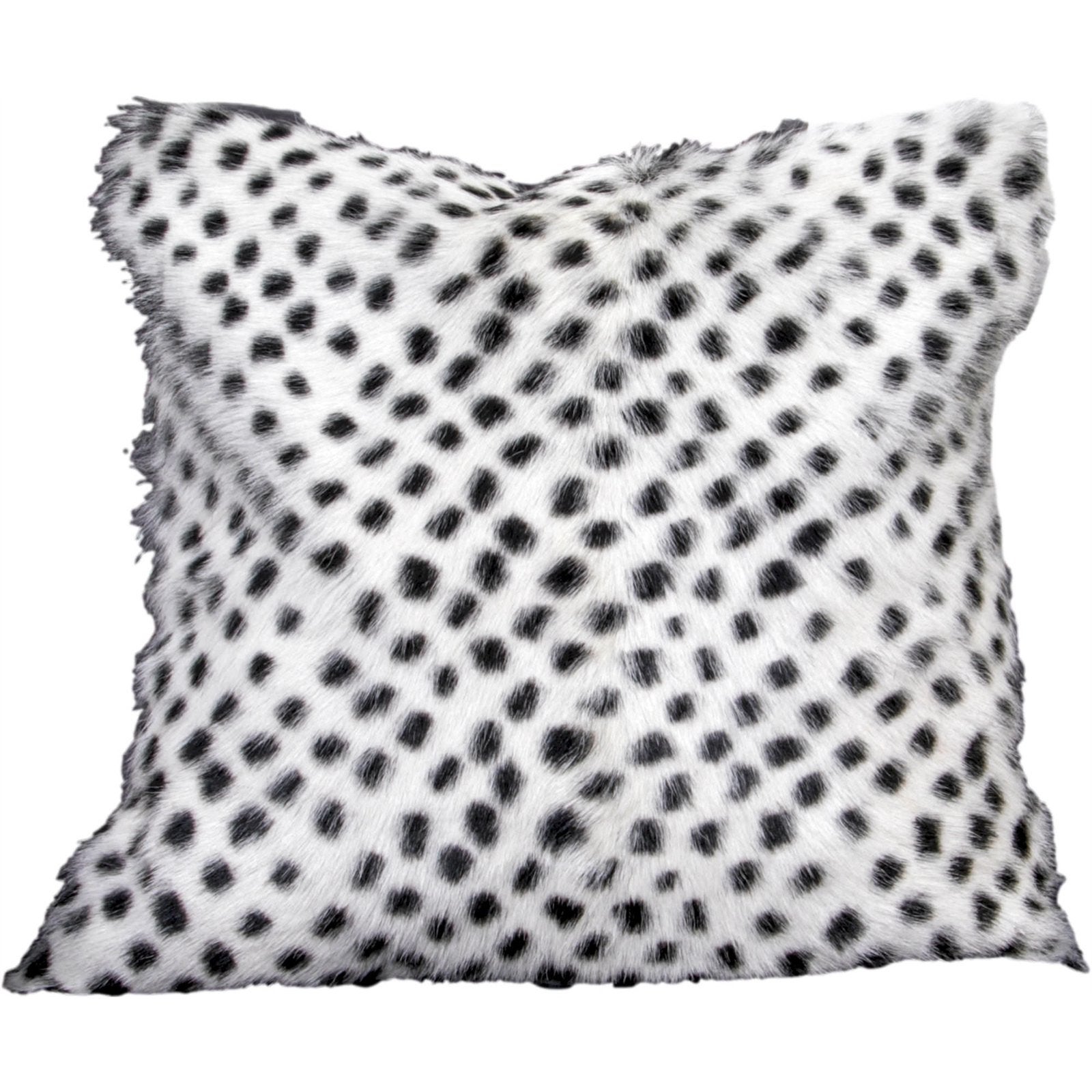 Coussin en peau de chèvre carré 45 x 45 cm Coussin rose | Leroy Merlin