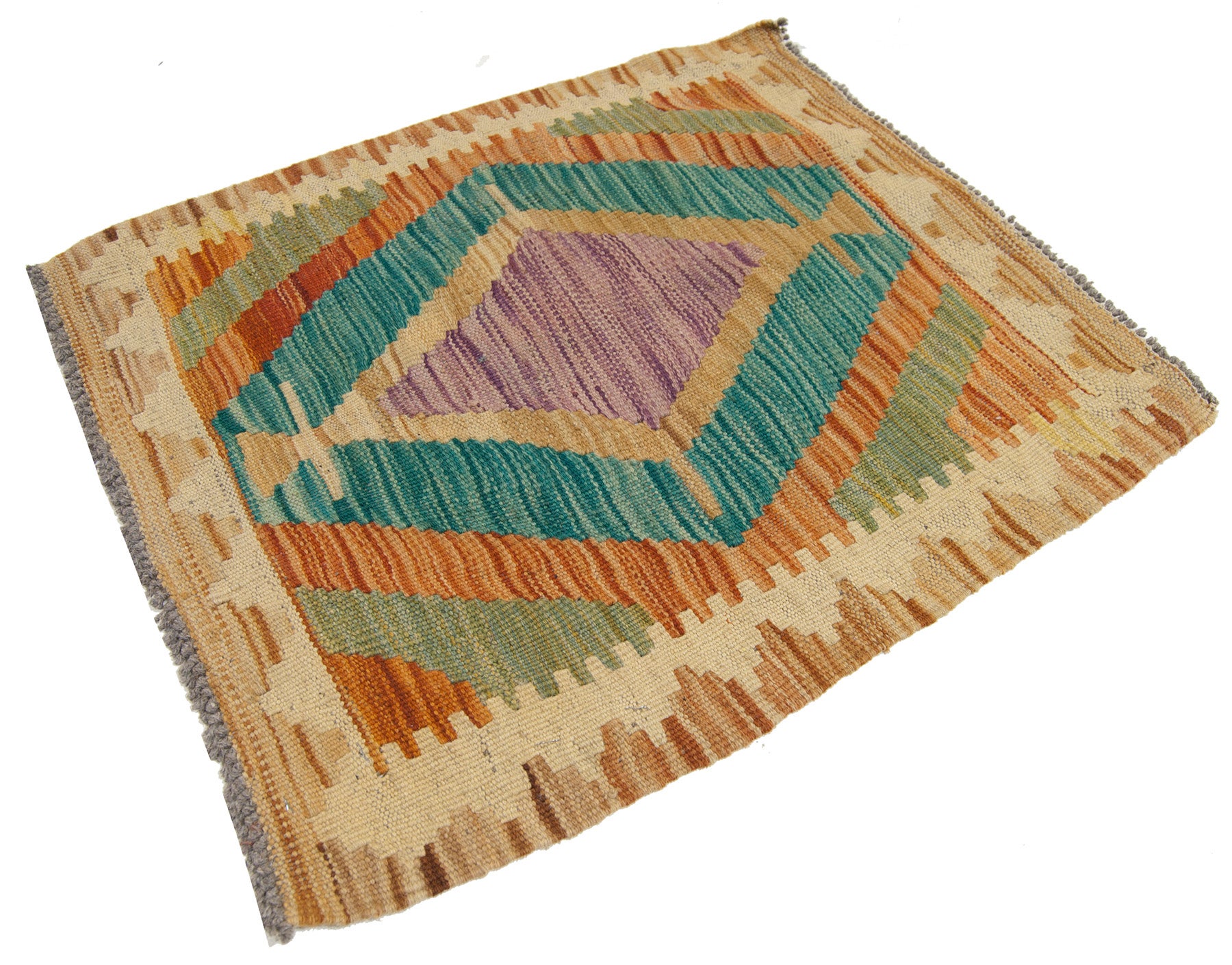 56x50 CM Authentik Kilim Kelem Oryginalny Ręcznie Robiony Klasyczny STYL