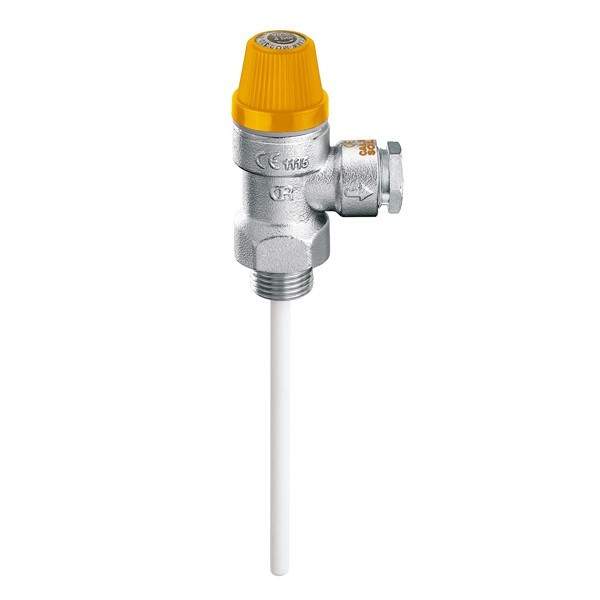 Valvola di sicurezza combinata temperatura e pressione Caleffi 3094-3095 - 1/2