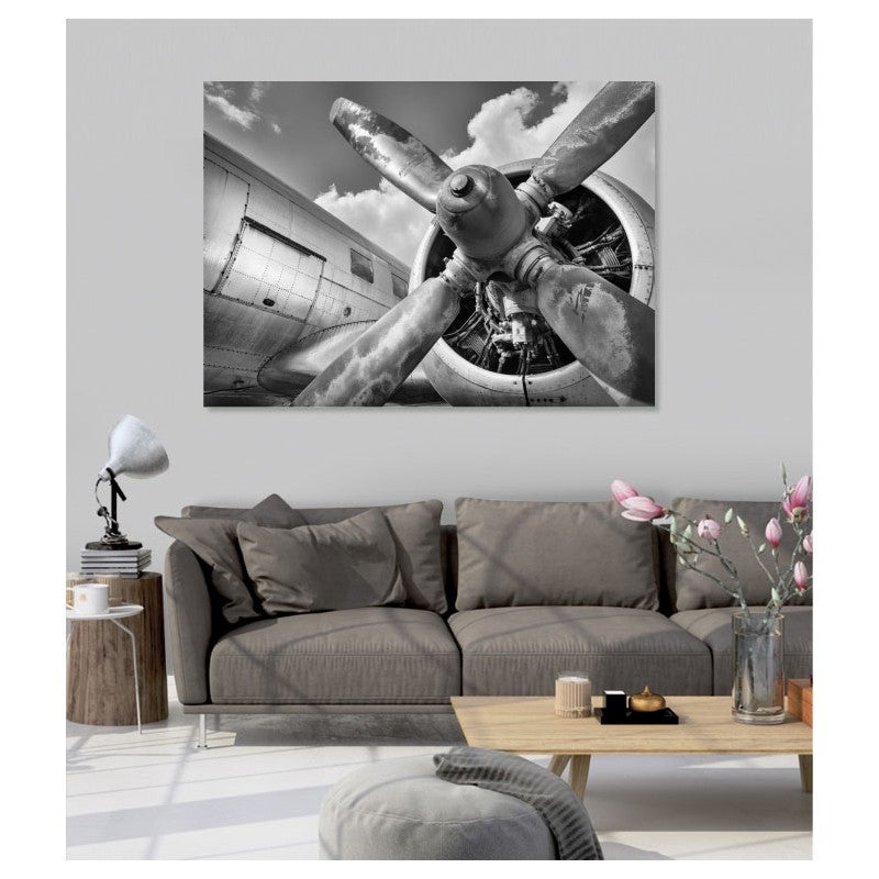 Tableau toile en kit AVIATION 180 x 130 cm - Toile textile sans PVC, Made in France par Scenolia - 3