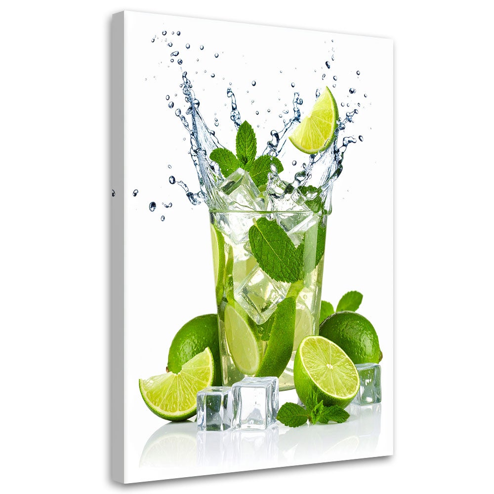 Obraz do kuchni baru, Koktajl Limonka Mojito Owoce 70x100