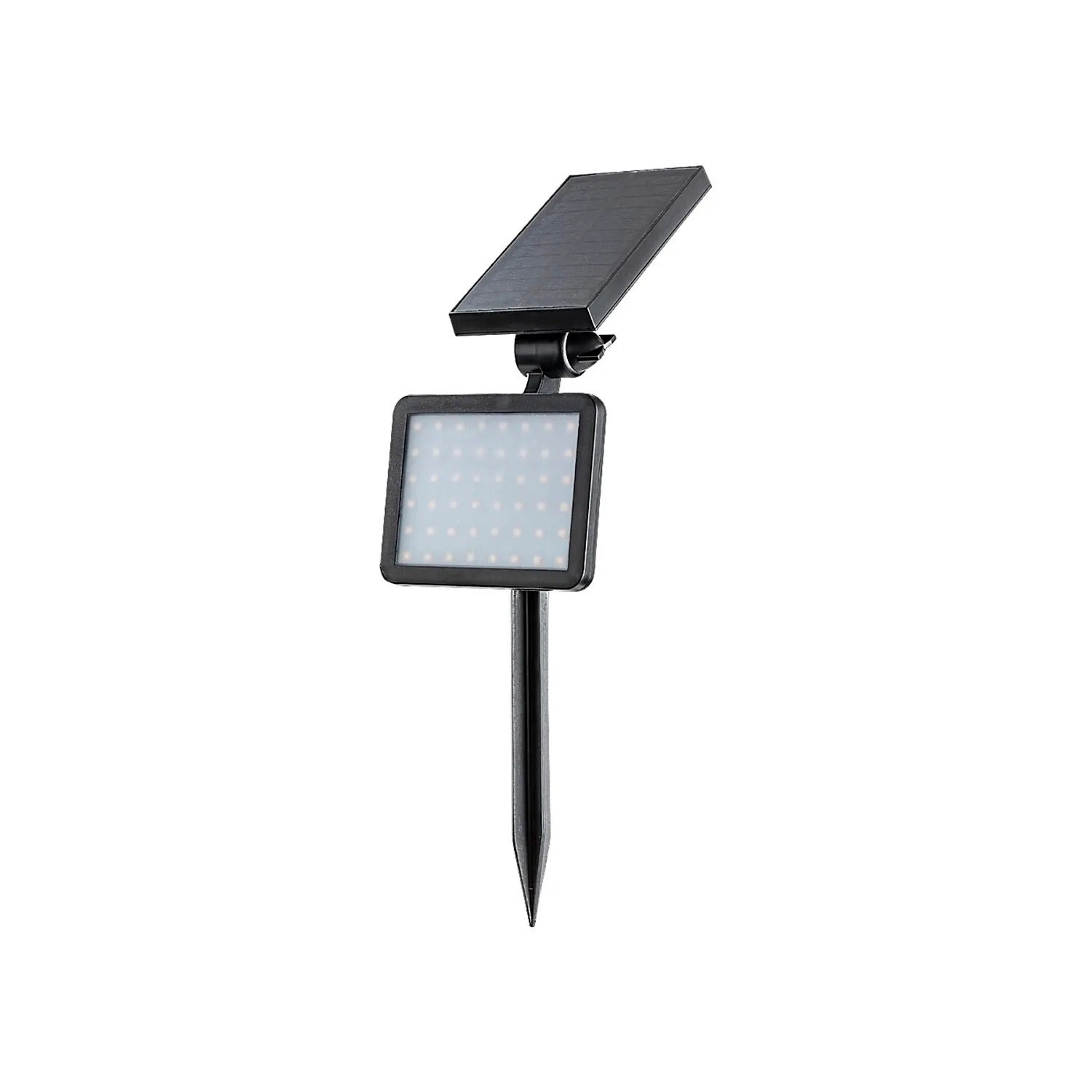 Lampa gruntowa wbijana solarna Kelna czarno-biała LED 9.6W 4000K 200lm wym: 25,5 x 12 x 13 cm tworzywo sztuczne Rabalux