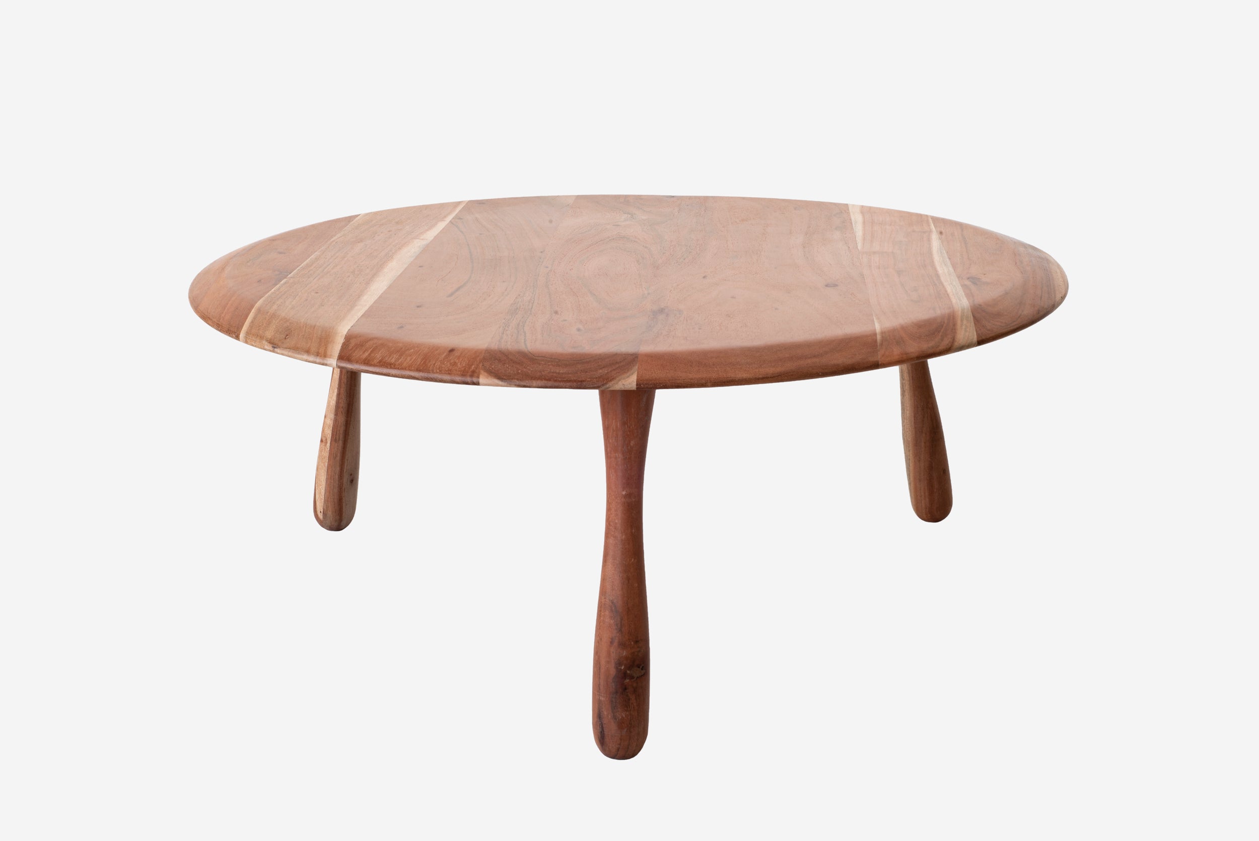 Mesa auxiliar Maia Ø89x36 cm – Madeira natural, design moderno e