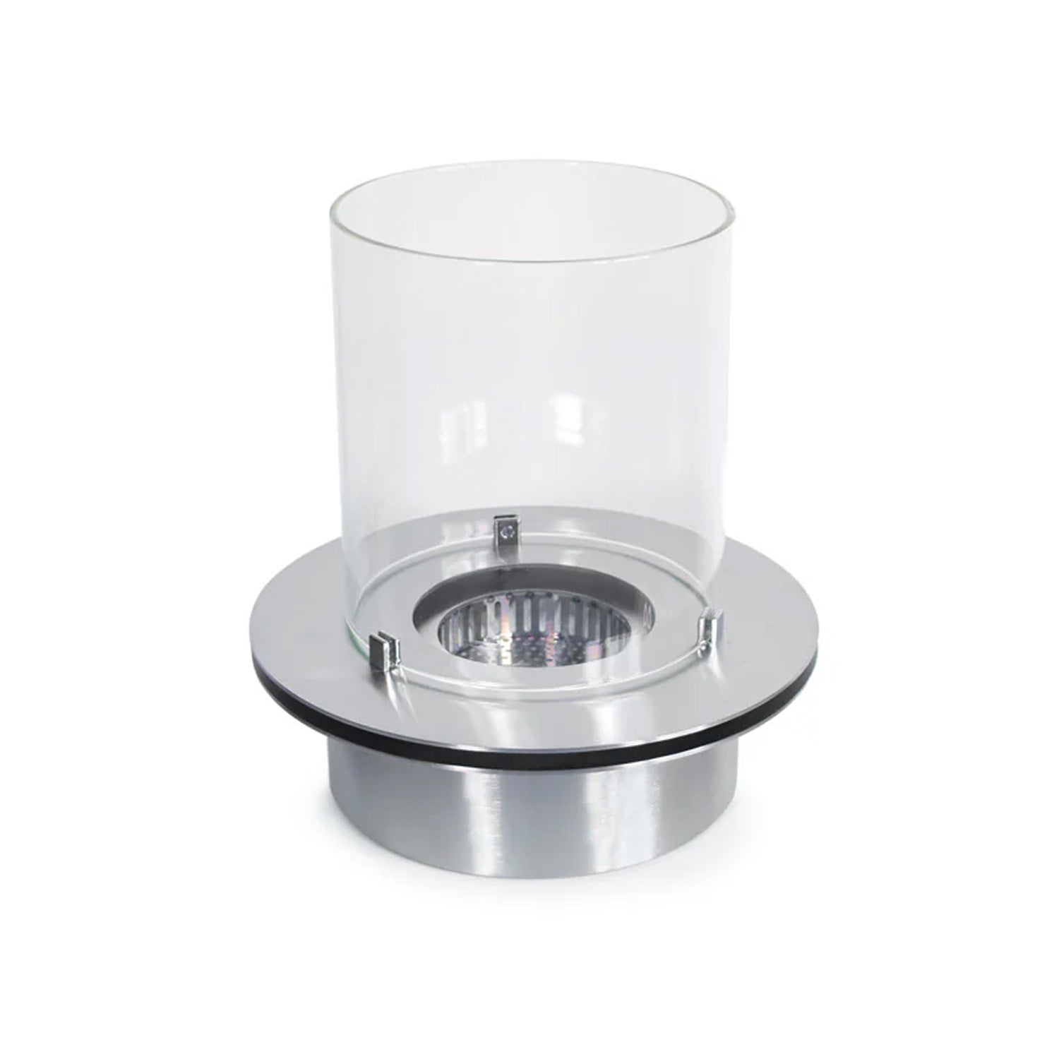 Brûleur à Bioéthanol De Table En Acier Inoxydable - Chambre De Combustion En Fibre De Verre, Pour Extérieur/Intérieur | Flamme Propre, Chauffage D'Ambiance