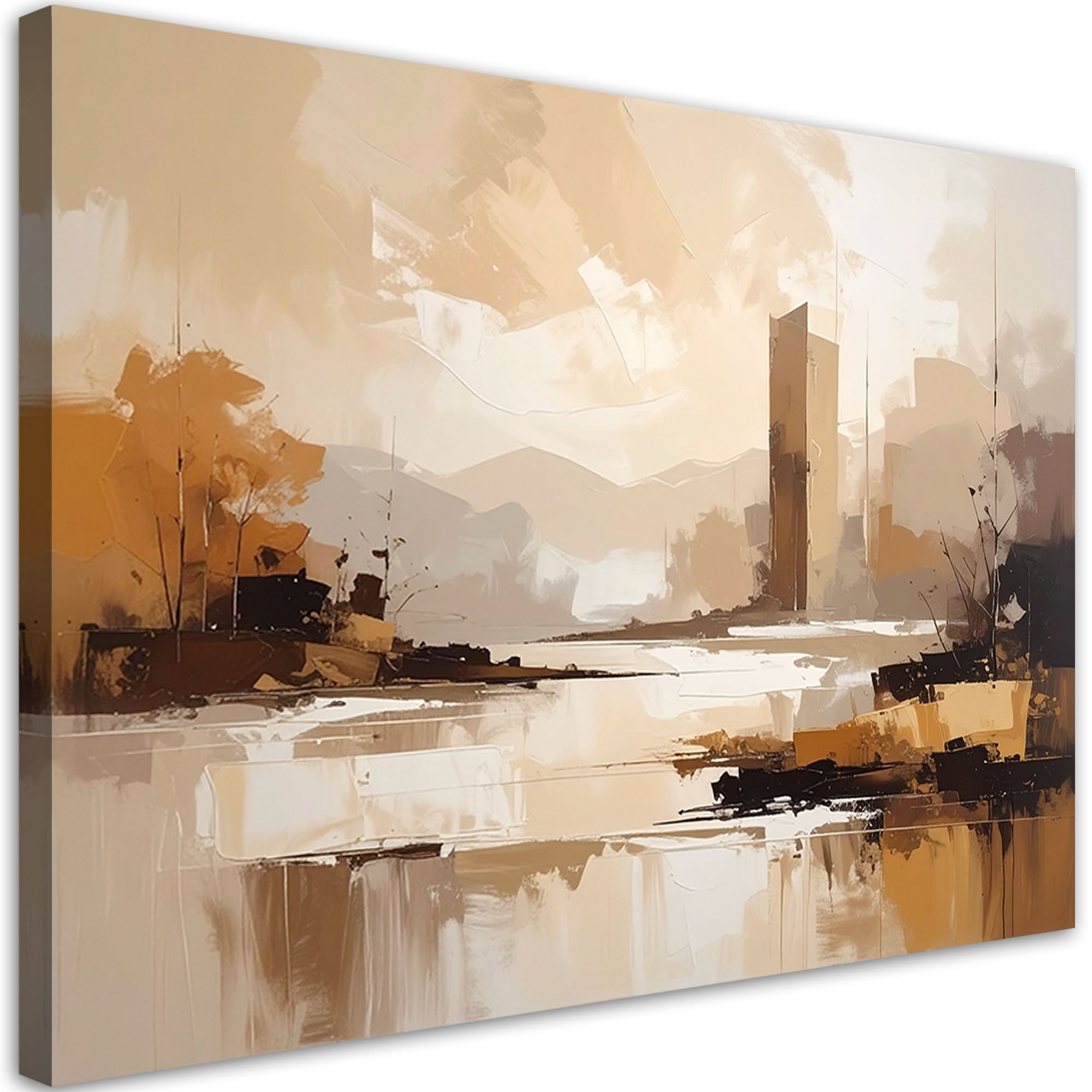 Obraz na płótnie, Beżowy krajobraz 100x70