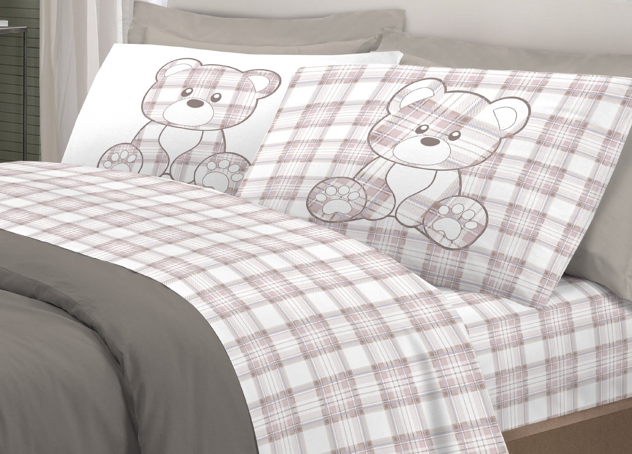 completo lenzuola orsetti love rosa - | prezzo e vendita online