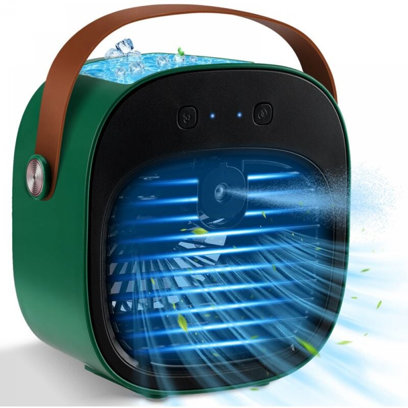 Przenośne klimatyzatory, 4000 mAh akumulatorowy mini klimatyzator, czas pracy 5-8 godzin, osobisty klimatyzator powietrza z 3 prędkościami