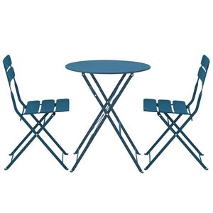 Tavoli Pieghevoli Rotondi BTEXPERT - 61 Cm, Plastica, Per Feste E Eventi, 2 Pezzi