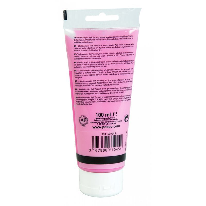 Pittura acrilica opaca Rosa brillante 100 ml - 2