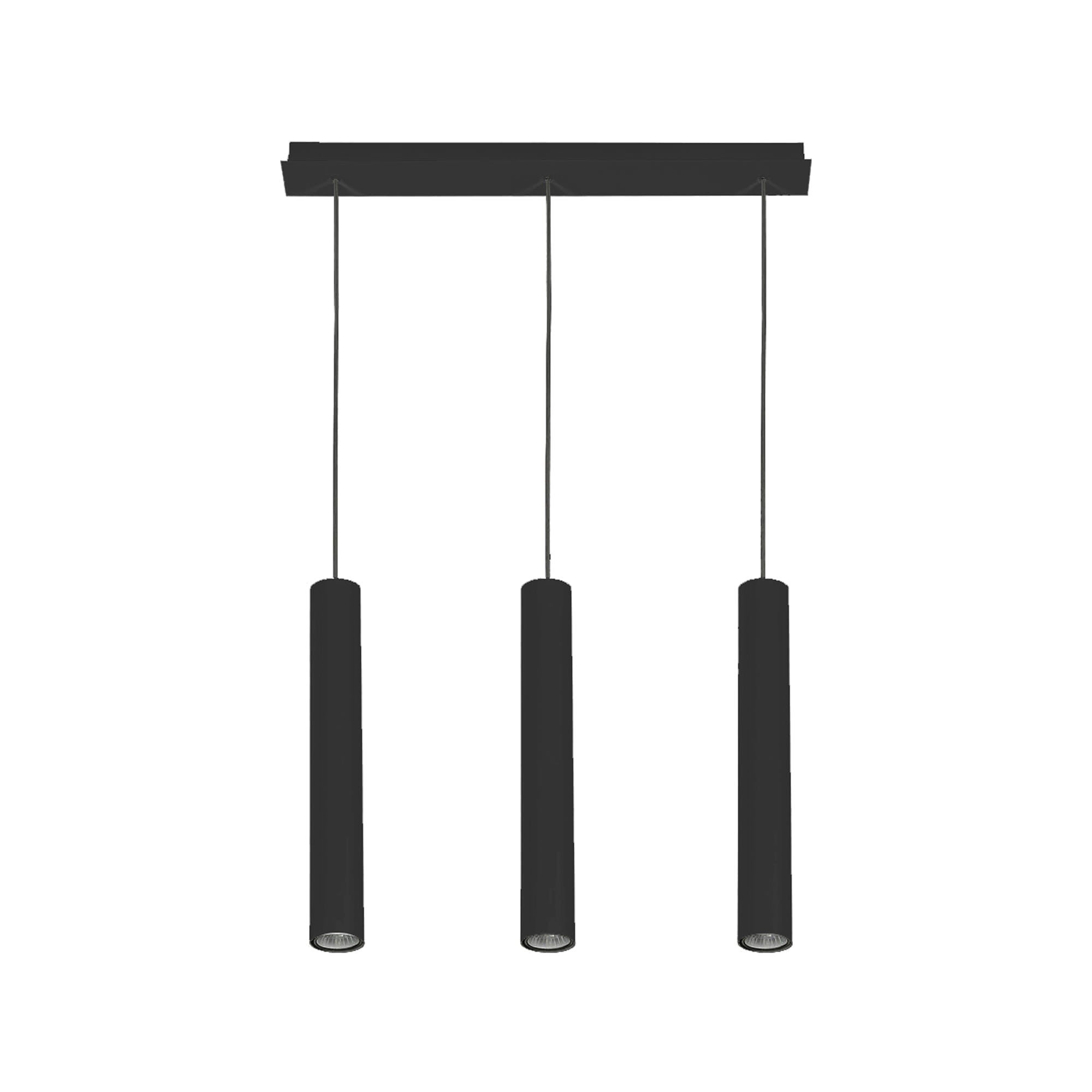 Lampa wisząca Eye czarna 3xGU10x10W wym: 130 x 6,5 x 62 cm metal Nowodvorski Lighting