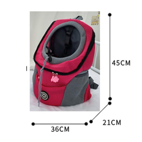 Zaino Portatile Per Cani E Gatti - Traspirante Con Finestra, Per Animali Fino A 3kg, Blu - Foto 3