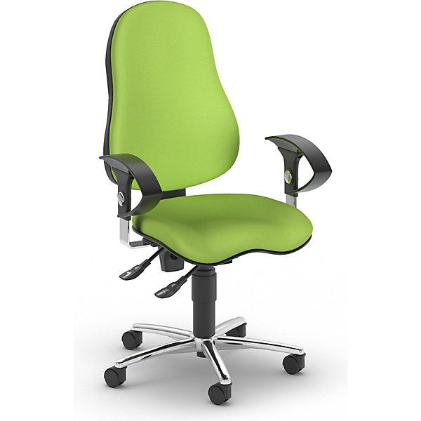 Sedia girevole per operatori con braccioli – Topstar altezza schienale Sedia girevole per operatori con braccioli – Topstar altezza schienale
