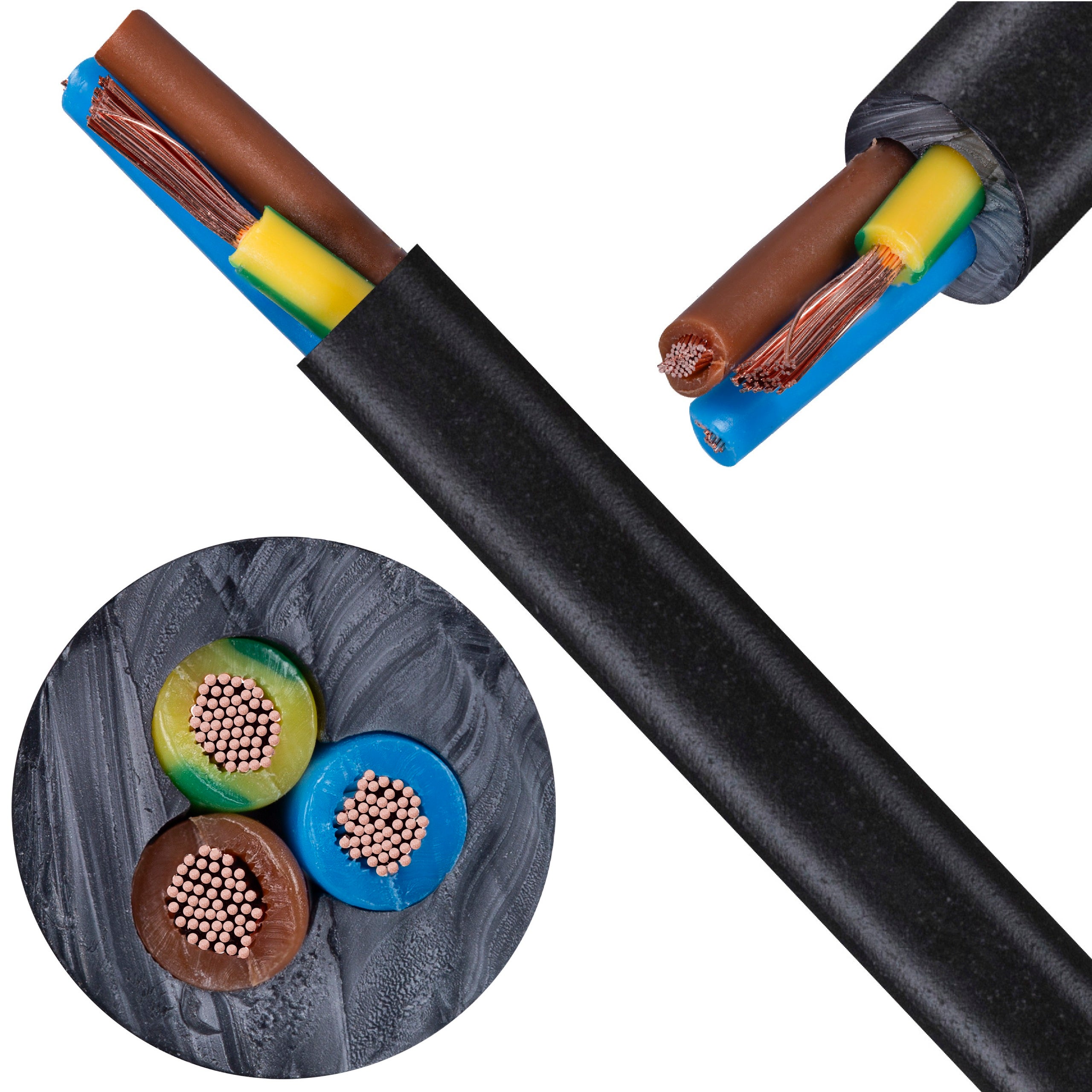 Kabel energetyczny ziemny BiT 1000 H Power 3x2,5mm2 czarny 0,6/1kV bezhalogenowy linka Bitner 500m