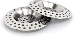 Tamis évier Anti-bouchons Facile Nettoyer 2 Filtres Évier Acier Inoxydable - Crépine Vidange Cuisine Salle De Bain 6,4cm Bouchon Evier Salle De Bain