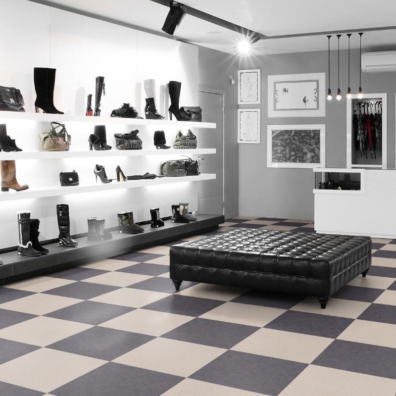 Arquiservi - Muestra Moqueta en losetas autoadhesiva Gris 50x50 cm | Fácil Instalación, Lavable y Antideslizante para Oficinas y Hogar - 7