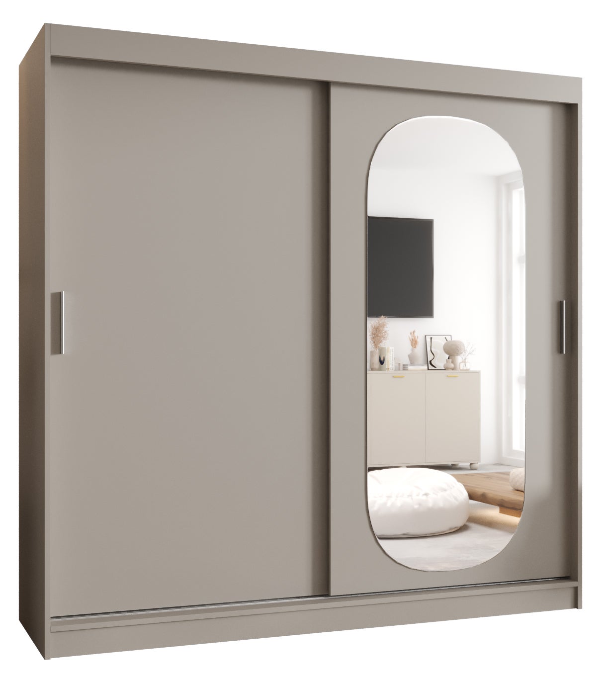 Szafa przesuwna garderoba ROYAL 200 x 62 x 200 cm Kaszmir - Abiks Meble