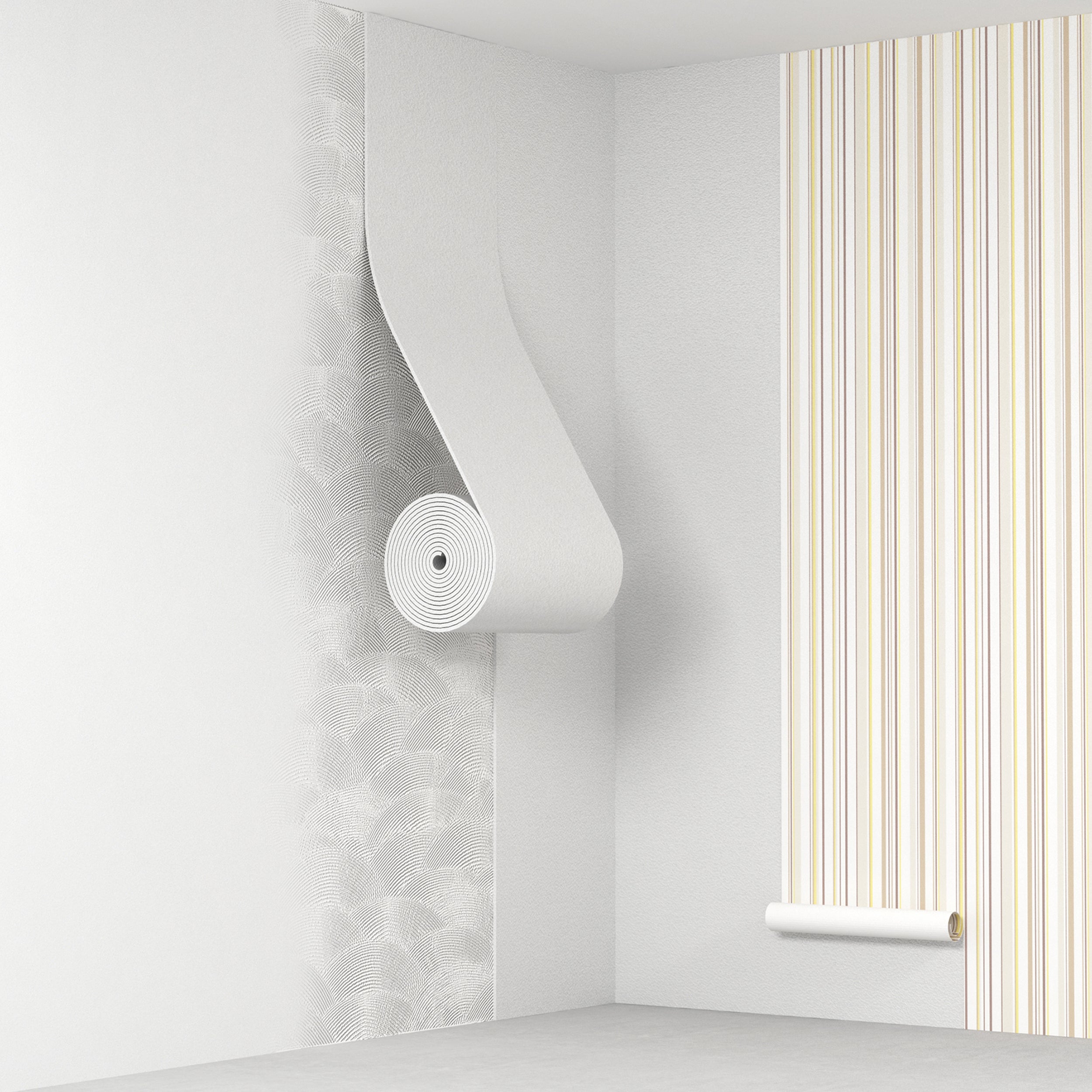 CLIMAPOR Isolant sous papier peint - polystyrène - 7,5 m x 0,5 m x ~4 mm - 11 rouleaux (~ 41,25 m2) - 3