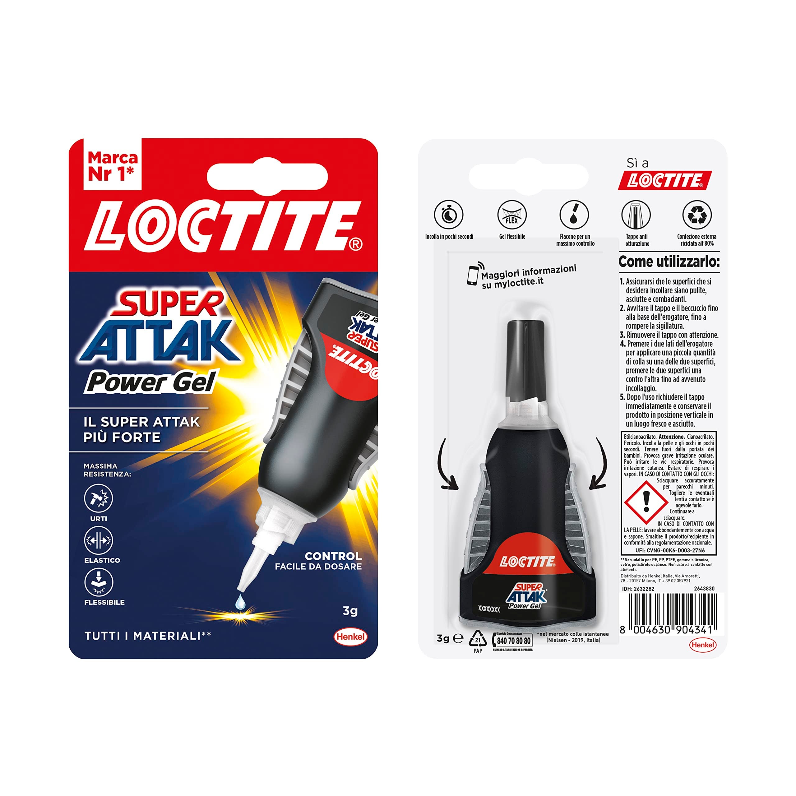 Superattak Power Gel G 3 Control Pegamento Loctite - 4