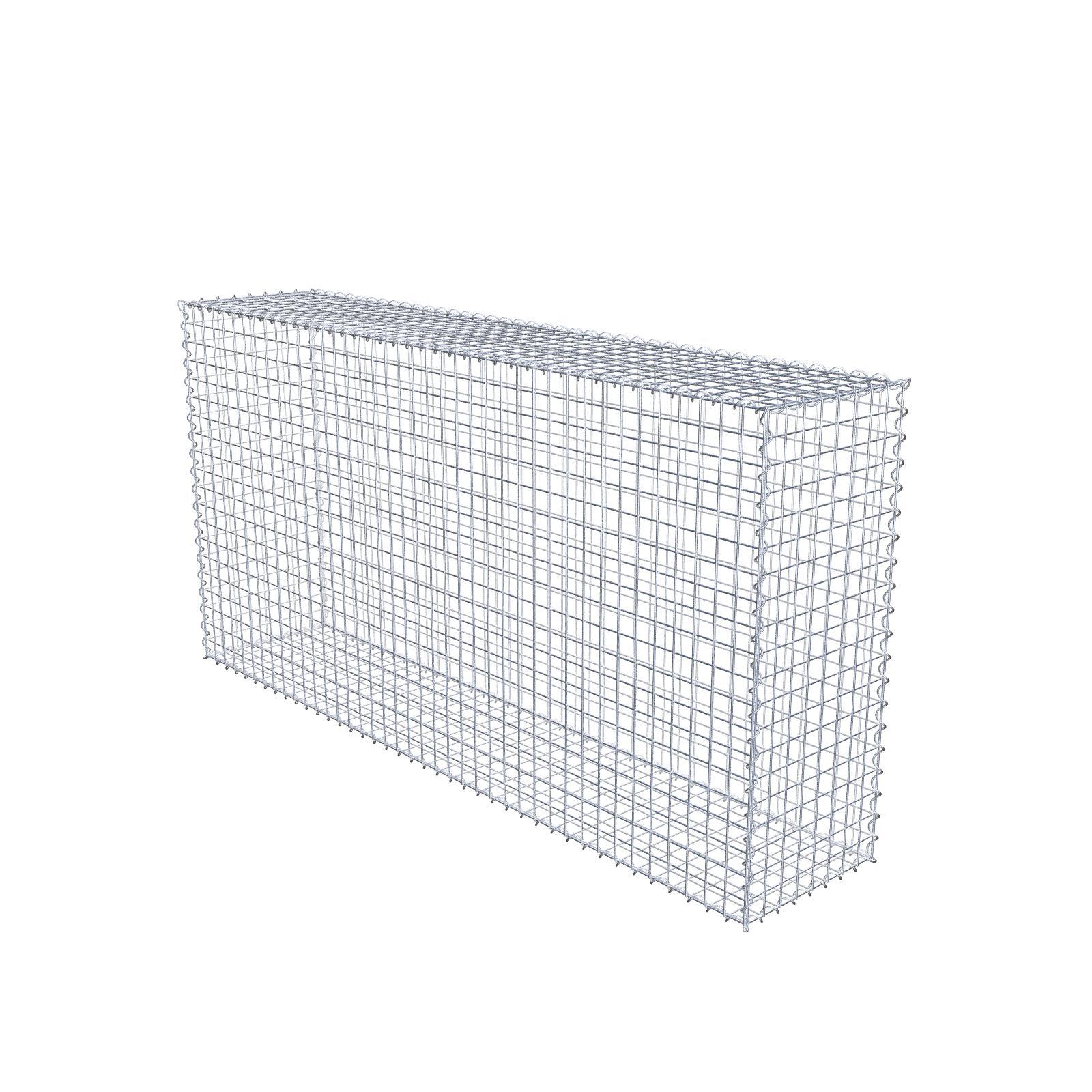 Gabion 200 cm x 100 cm x 40 cm (dł. x wys. x gł.), rozmiar oczek 5 cm x 5 cm, spirala