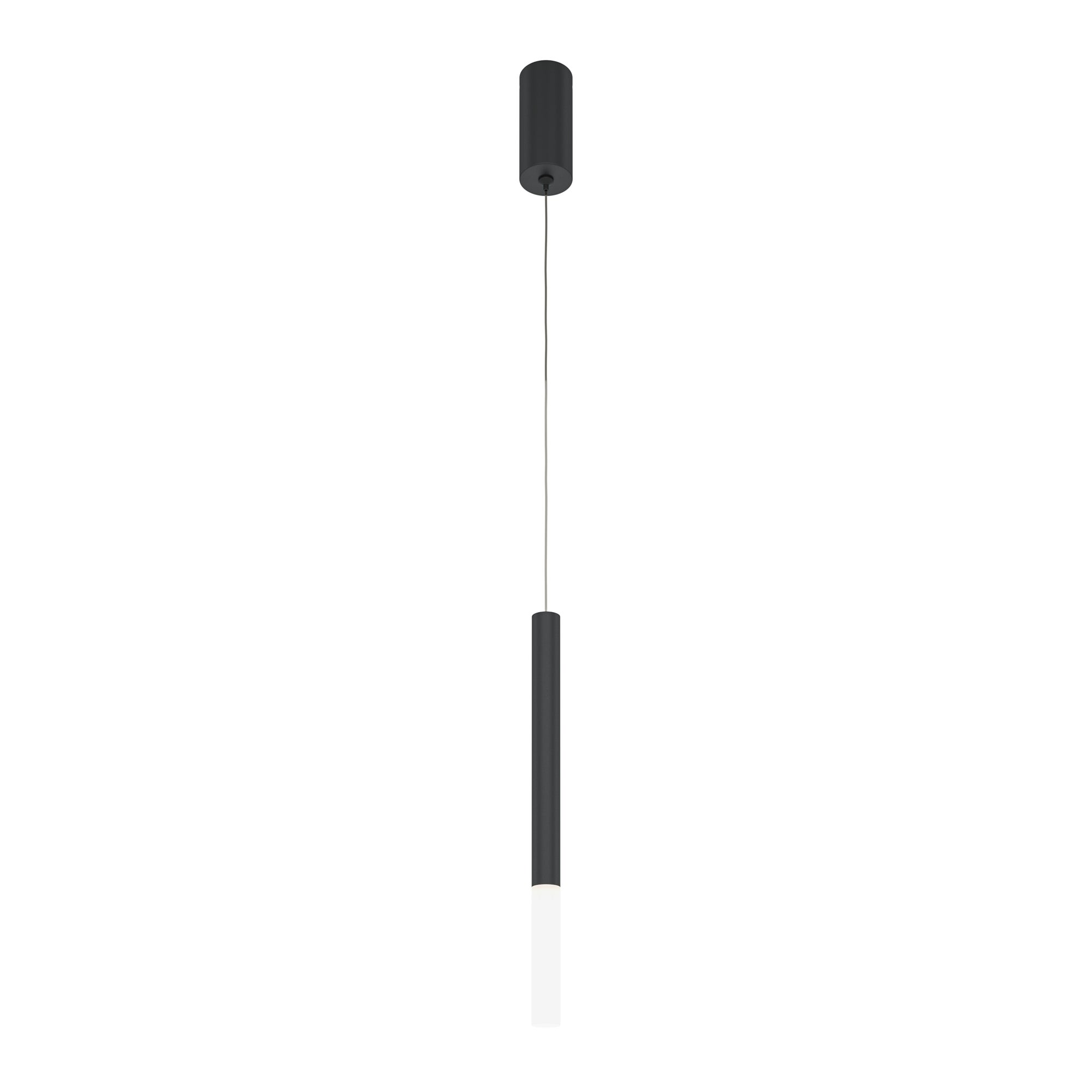Lampa wisząca Pro Shade czarno-biała LED 6W 4000K 500lm tuba wym: 345 x 3 x 3 cm aluminium Maytoni