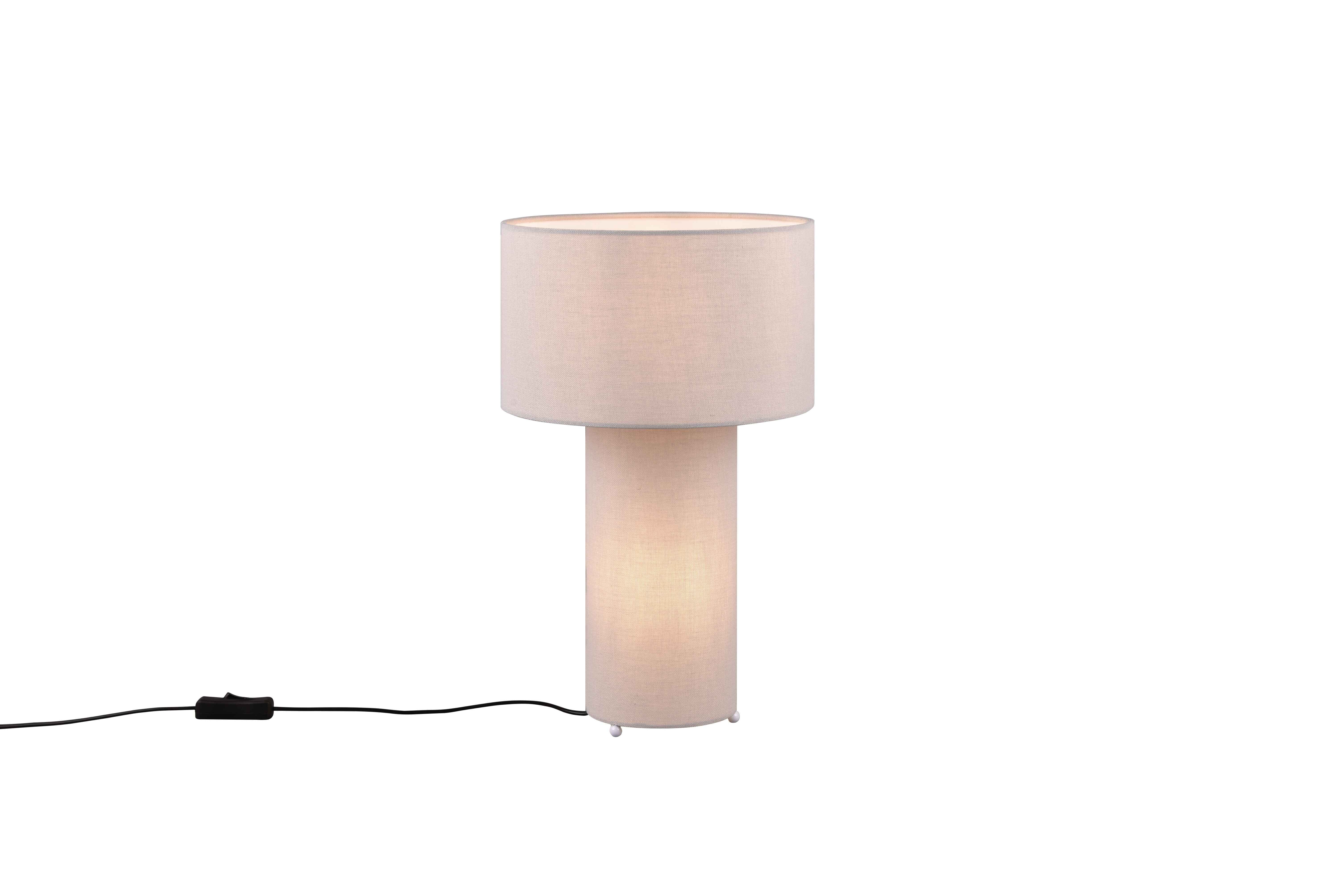 Lampa stołowa Bale szara 2xE27x10W tkanina wym:40x24x24cm IP20 Trio