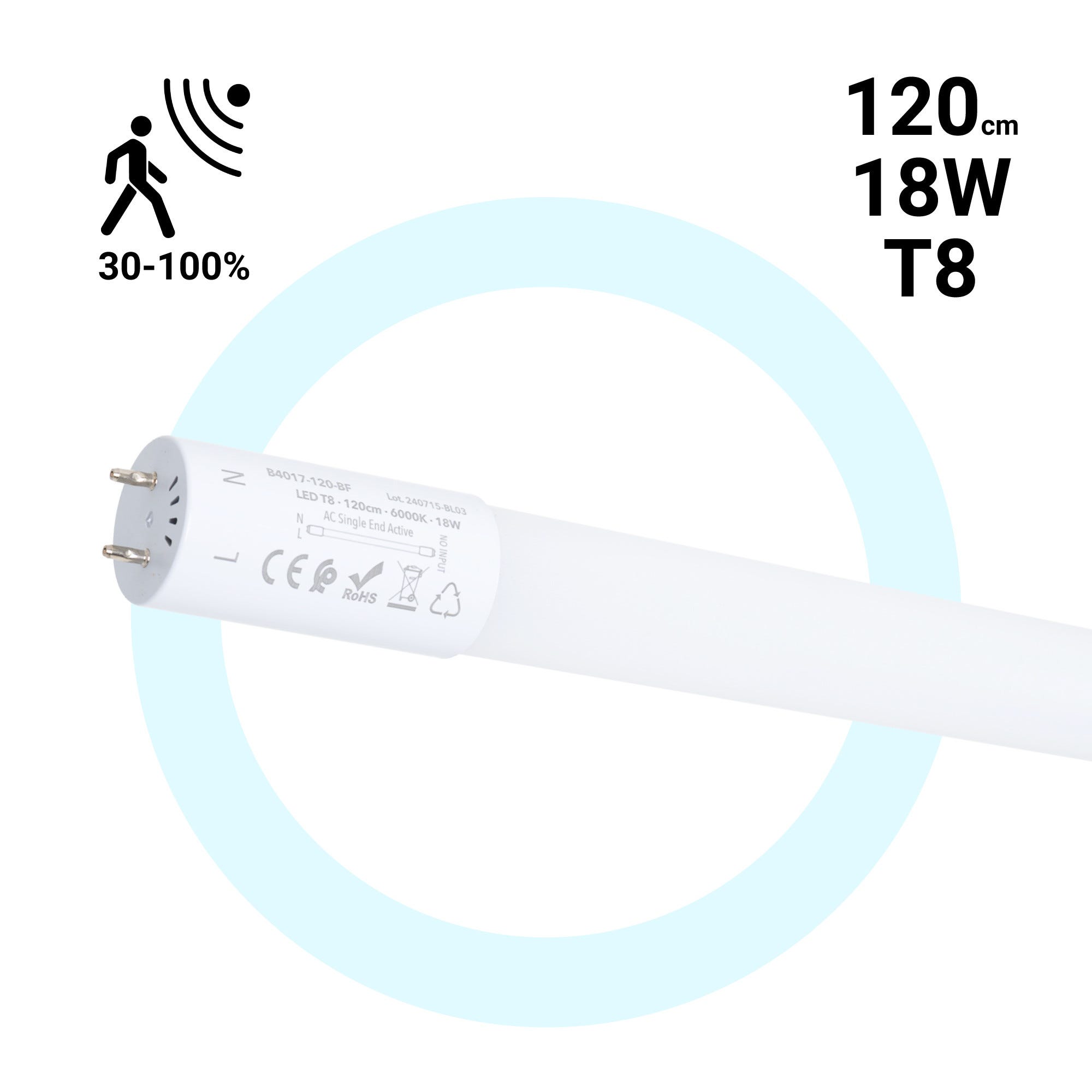 Réglette pour tubes LED T8 avec diffuseur - 120cm | Leroy Merlin Réglette pour tubes LED T8 avec diffuseur - 120cm | Leroy Merlin
