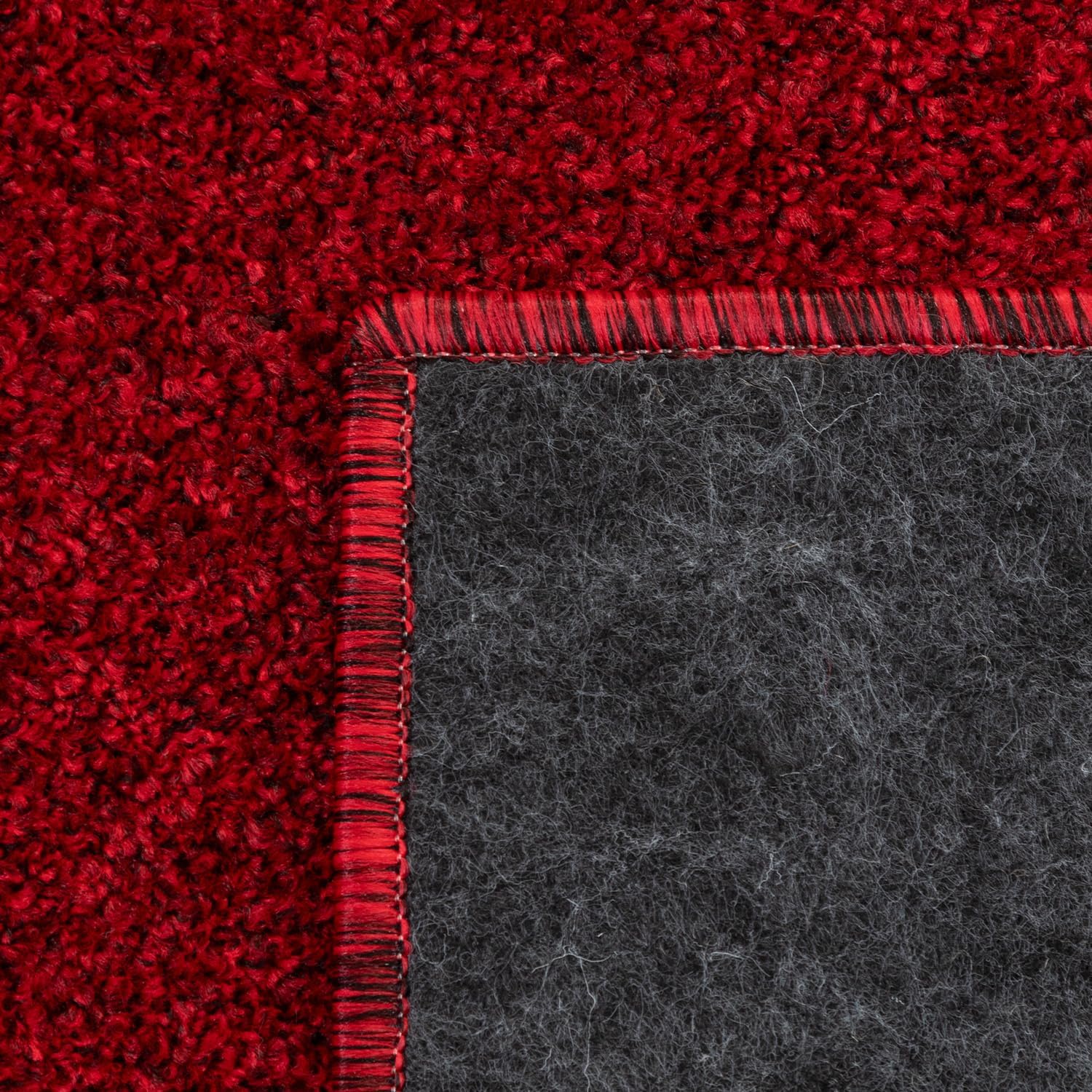 Tapis uni de Salon Chambre Relax Sobre et Epuré - Rouge 120 x 170 cm - 4