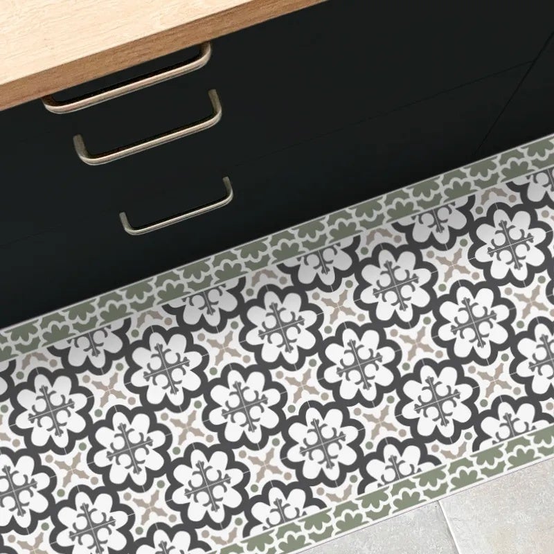 Tapis antidérapant - Cassandre - vinyle - int./ext. - Vert - 50x200cm - 7