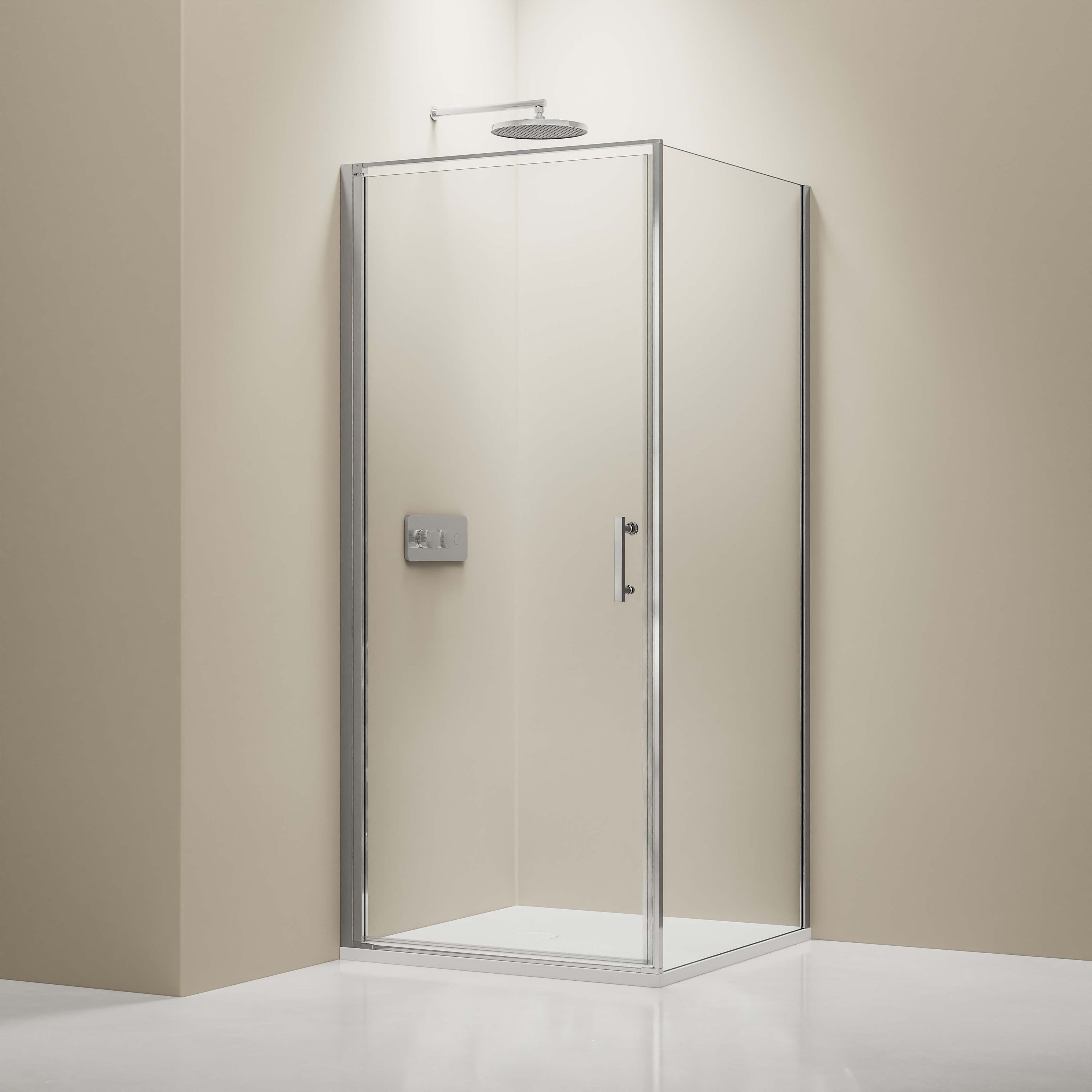 Bernstein Kabina prysznicowa narożna EX416 szkło ESG 8mm – powłoka NANO – 100x100 cm