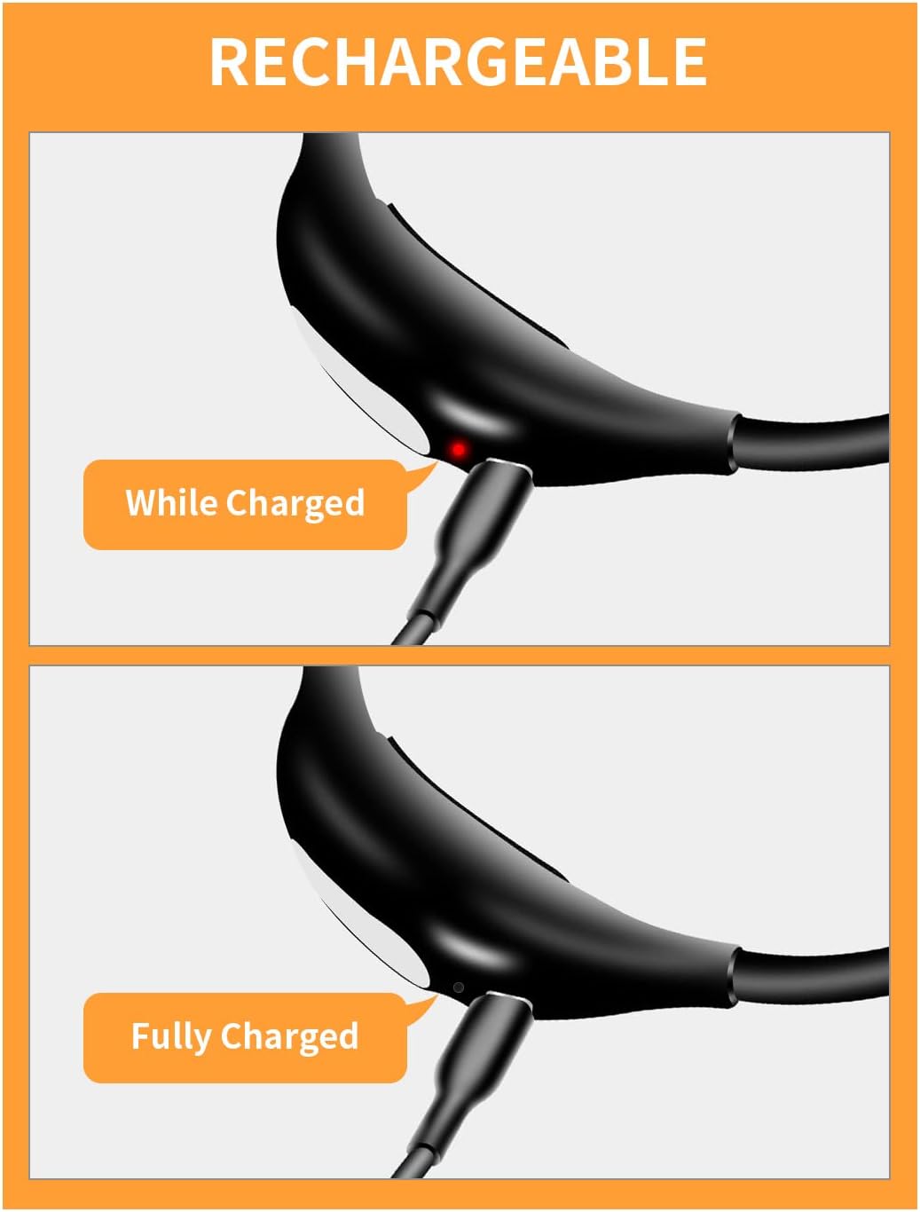 Lampe de Lecture Rechargeable pour Cou, 3 Couleurs LED Protection Oculaire, Mains Libres pour Lecture Nuit, Camping, Couture, Cadeau - 3