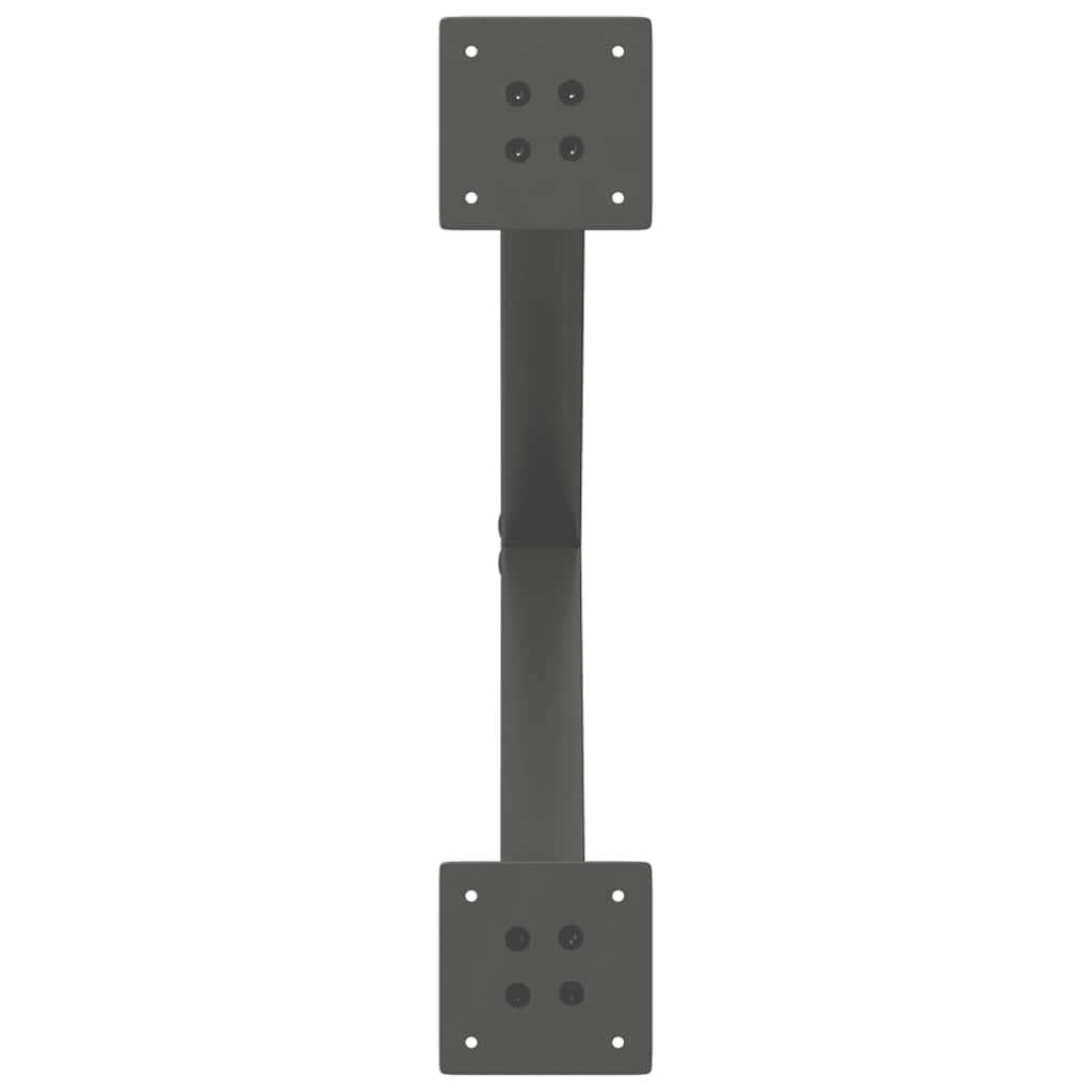 Pernas de mesa de centro em forma de X 2 unidades de aço antracite - COMFORTXL - 7