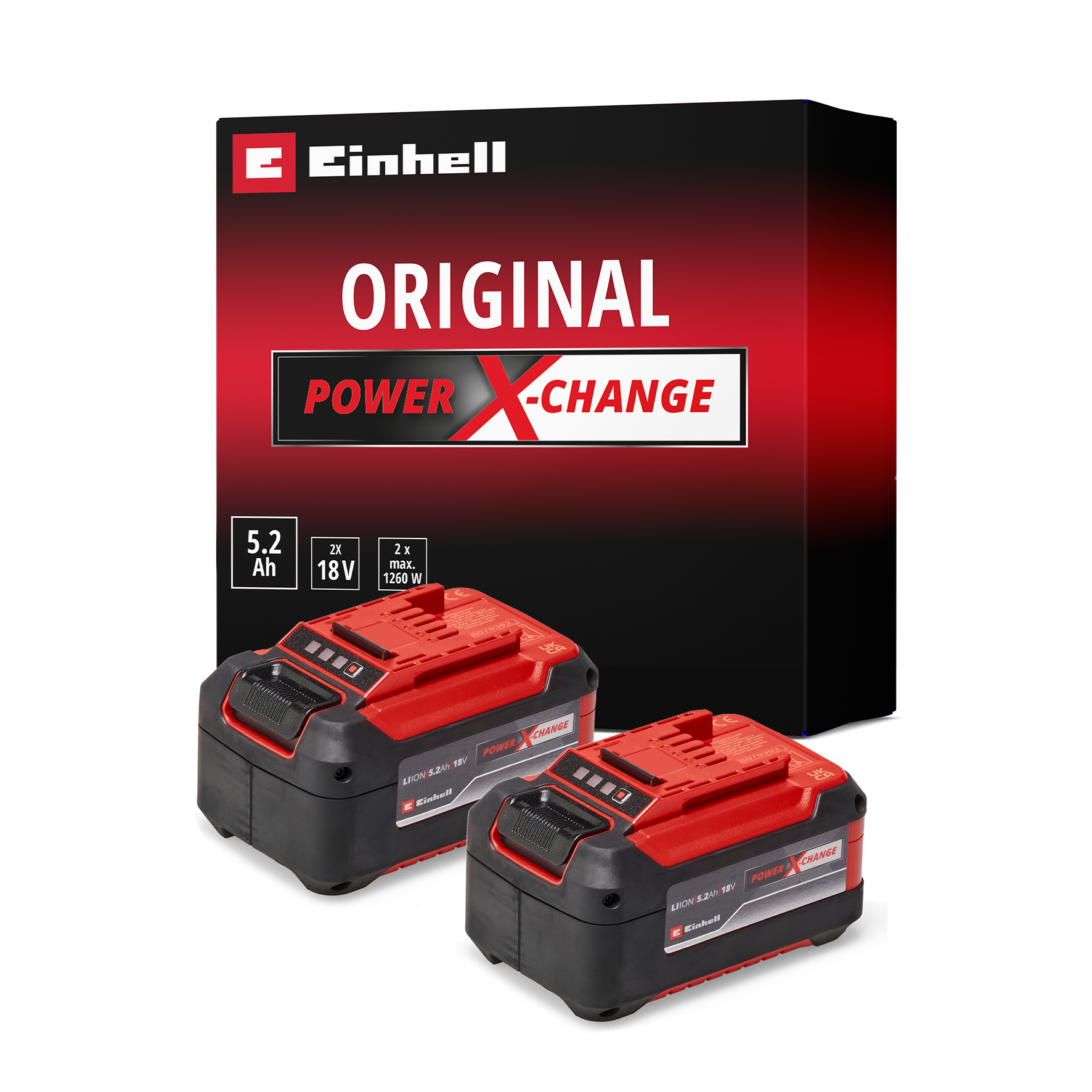 Twinpack 18V 2x5.2Ah Puissance X-Change
