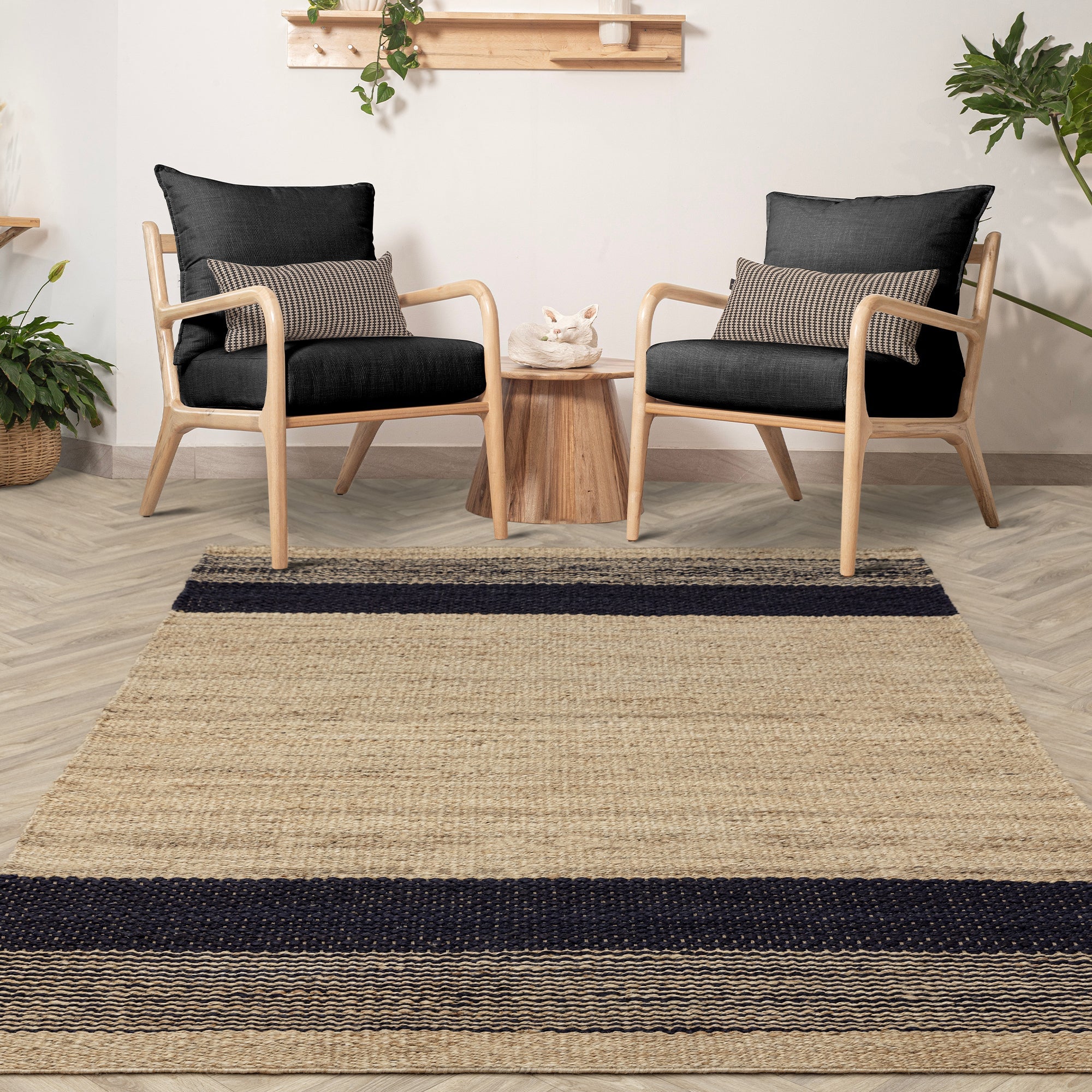 Tapis de salon pure jute BANYAN 200x290 cm - 2